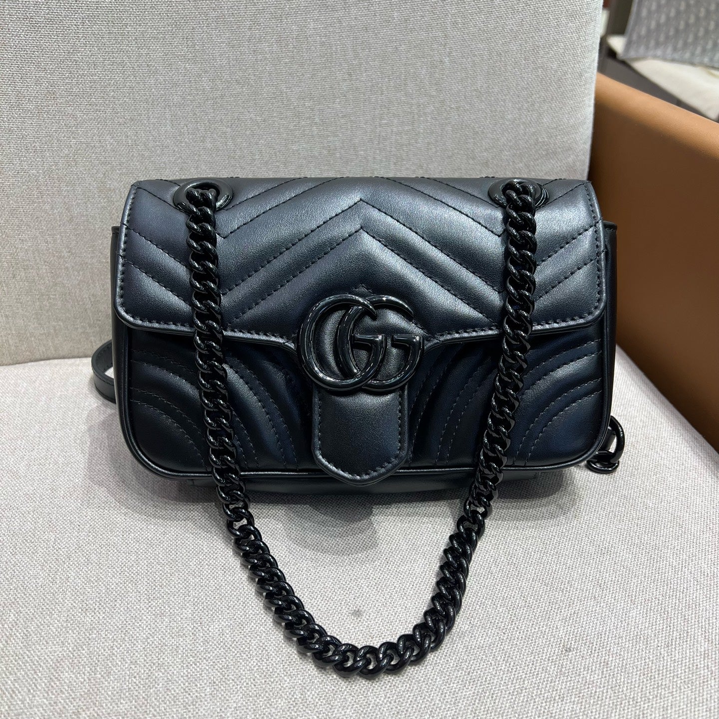 Gucci - GG Marmont - Leather - Black - (mini)
