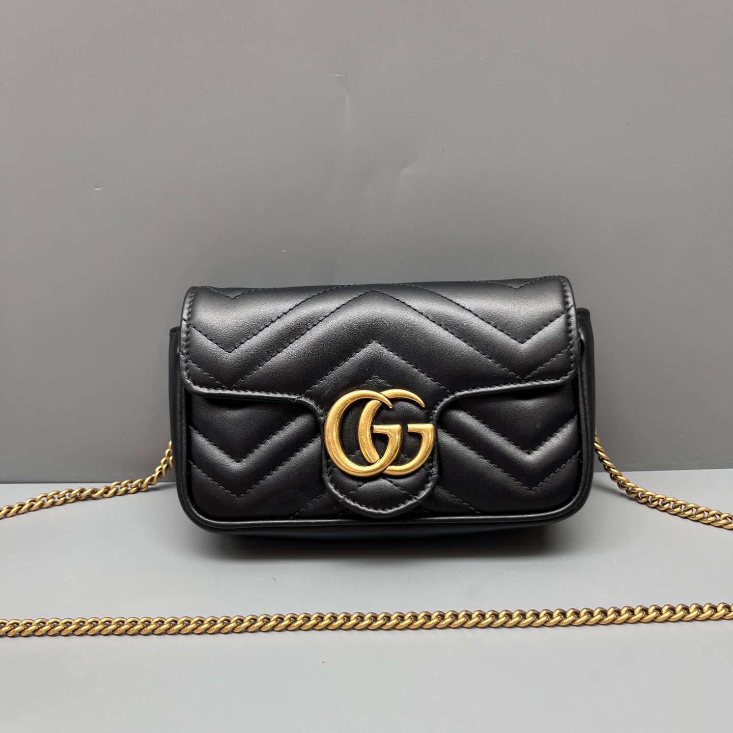 Gucci - GG Marmont - Leather - Black - (Mini)