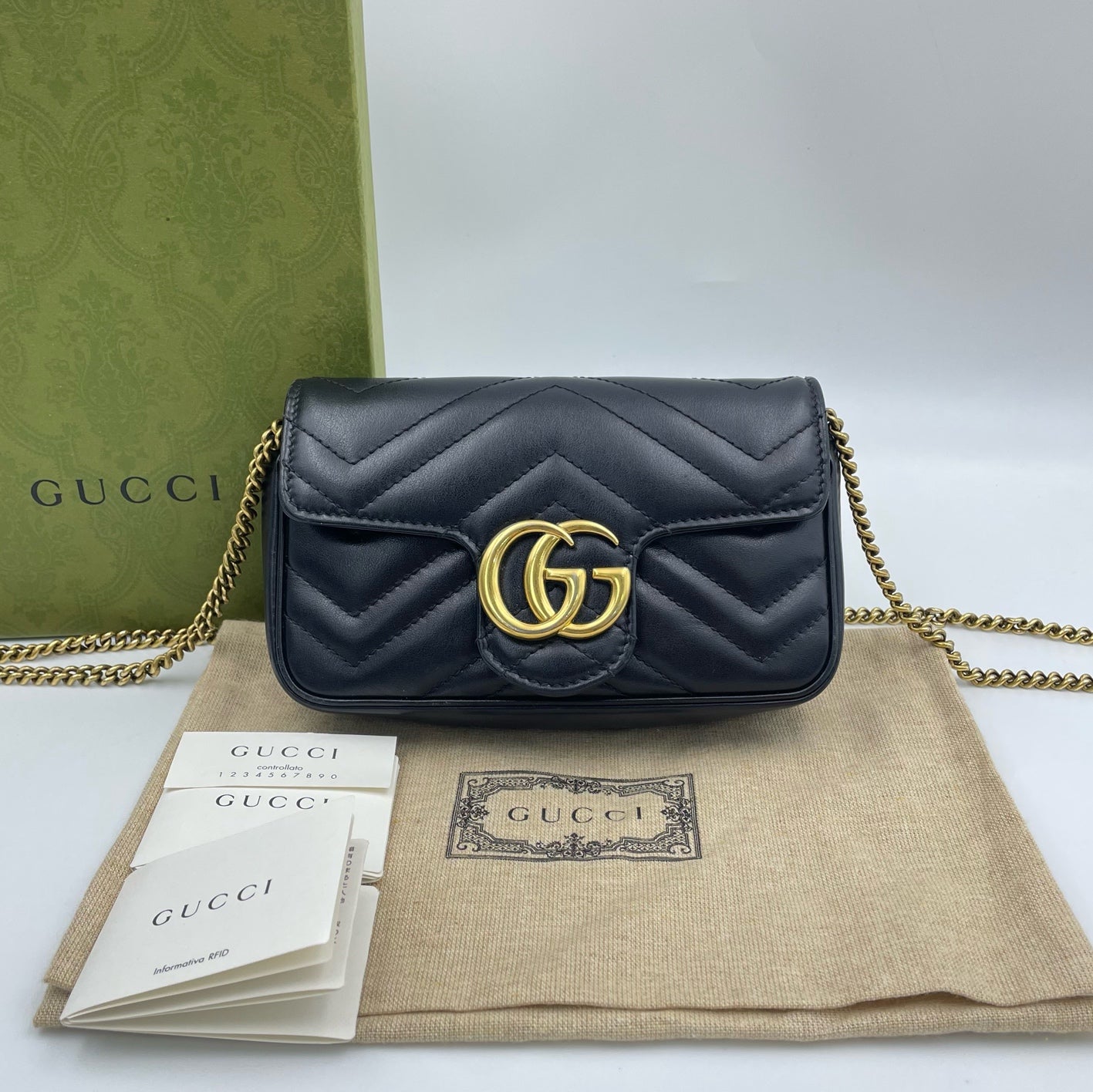 Gucci - GG Marmont - Leather - Black - (mini)