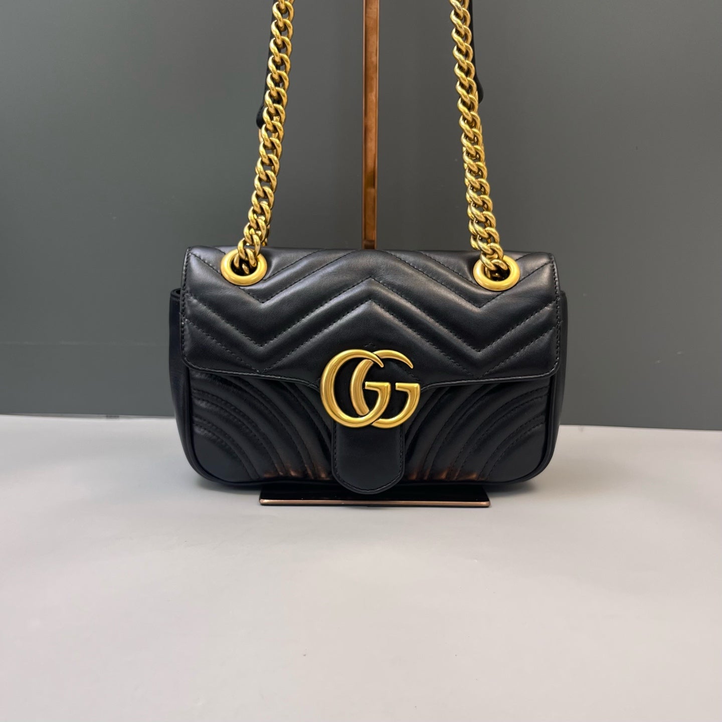 Gucci - GG Marmont - Leather - Black - (mini)