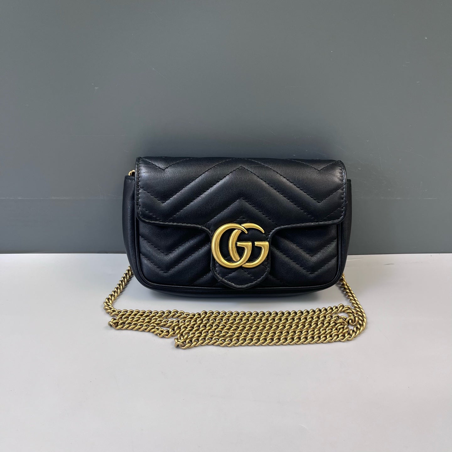 Gucci - GG Marmont - Leather - Black - (mini)