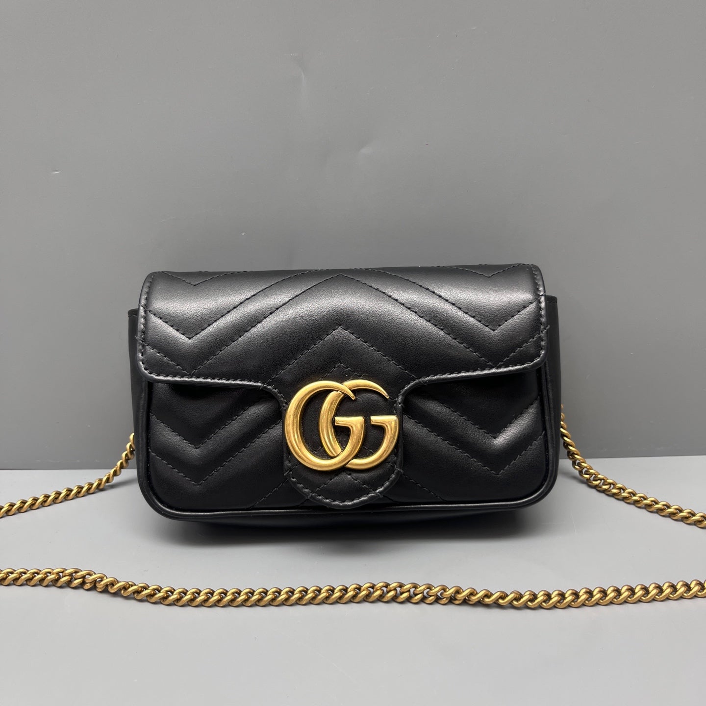 Gucci - GG Marmont - Leather - Black - (mini)