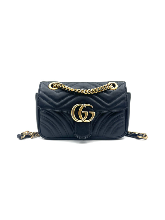 Gucci - GG Marmont - Leather - Black - (mini)