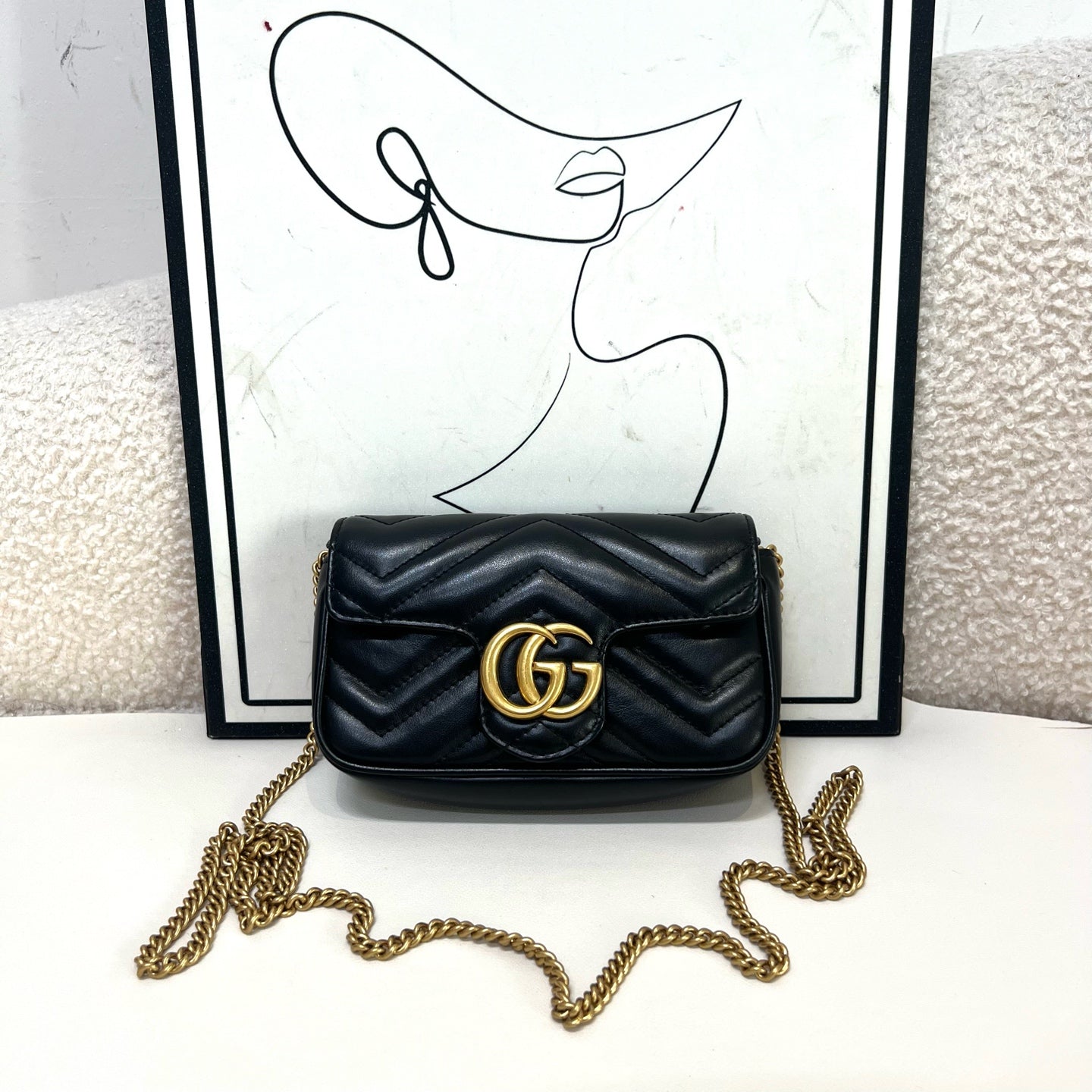Gucci - GG Marmont - Leather - Black - (mini)