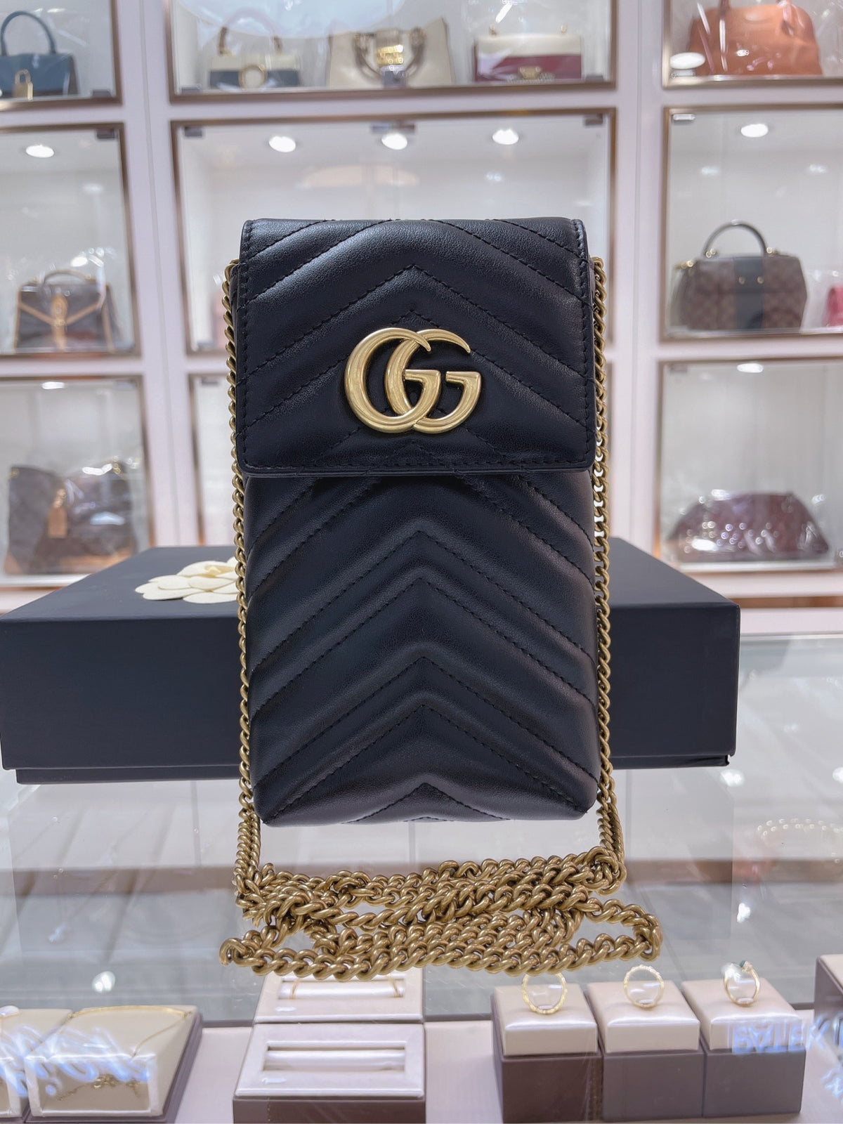 Gucci - GG Marmont - Leather - Black - (mini)