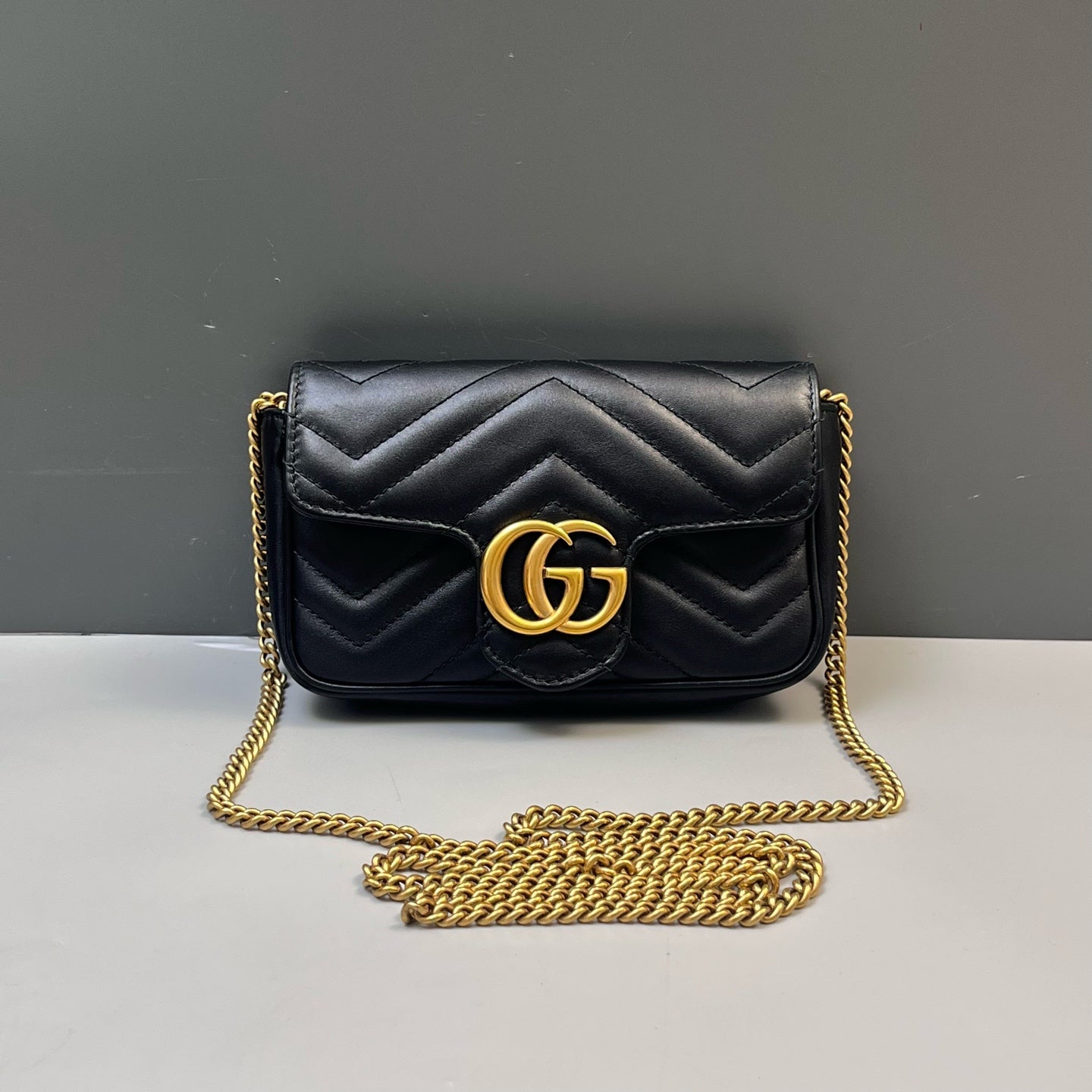 Gucci - GG Marmont - Leather - Black - (mini)