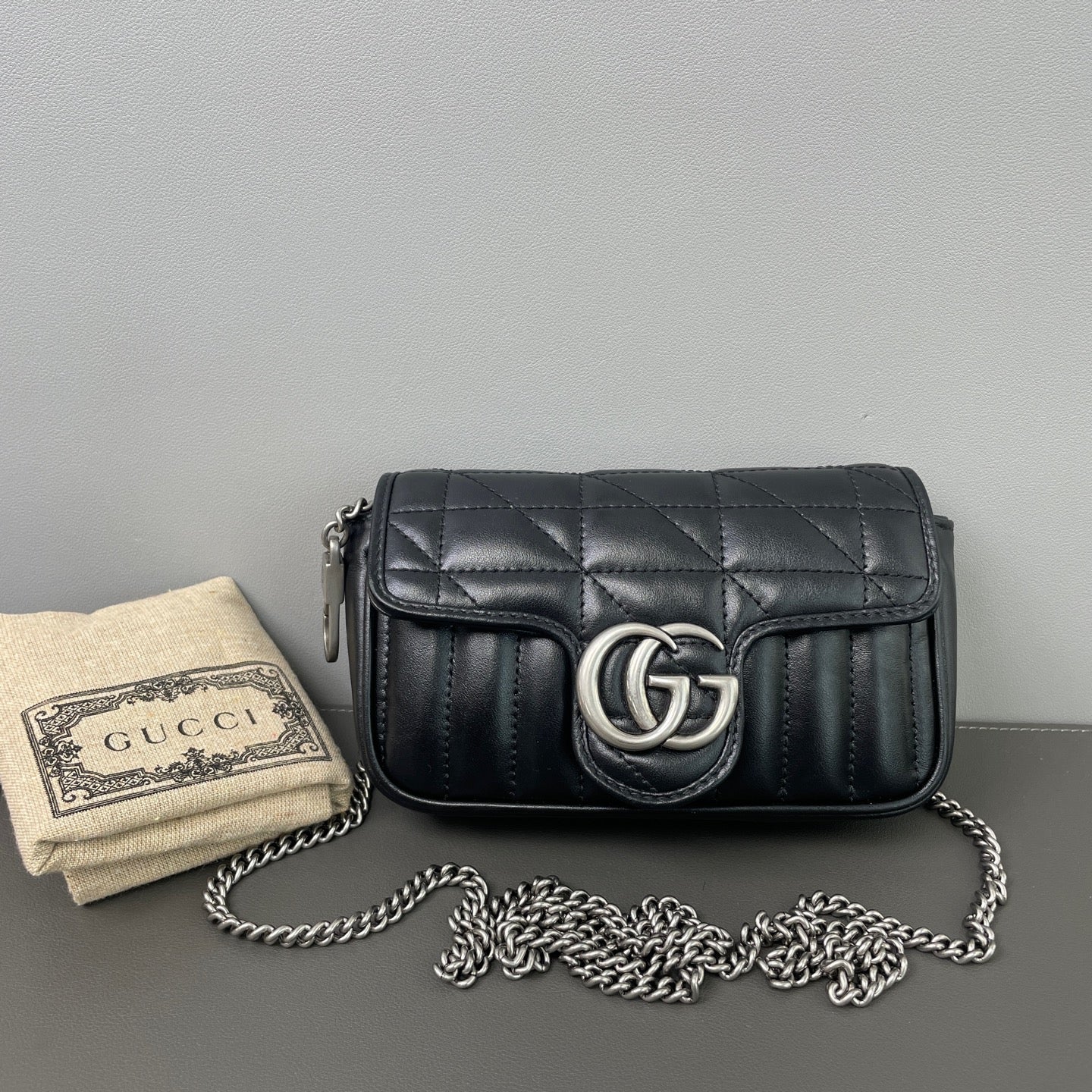Gucci - GG Marmont - Leather - Black - (mini)