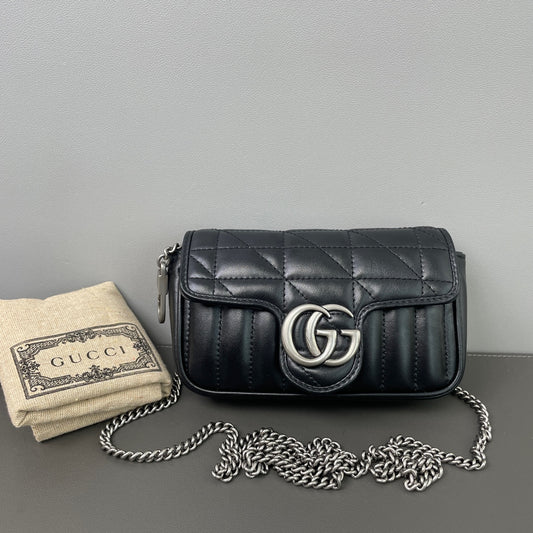 Gucci - GG Marmont - Leather - Black - (mini)