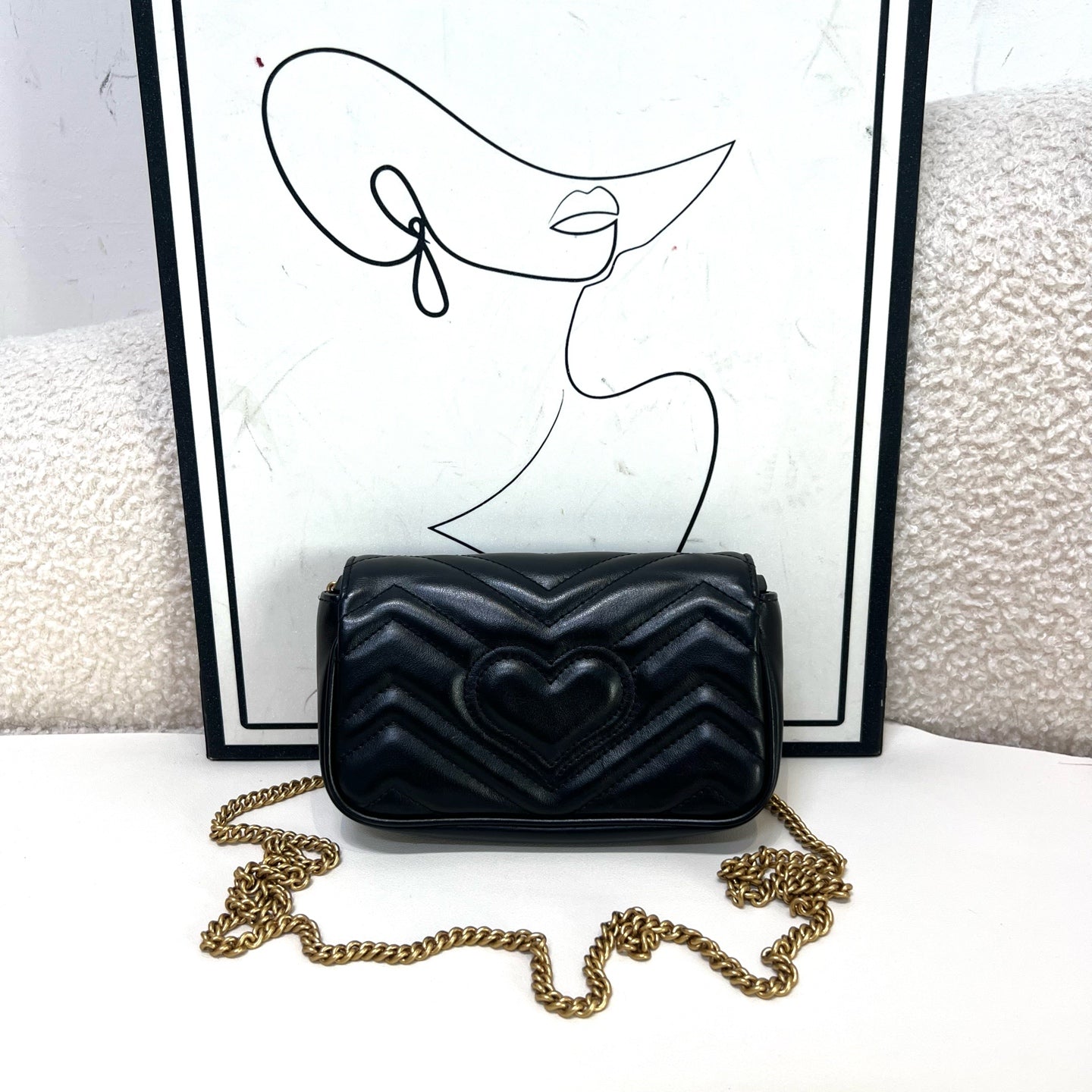 Gucci - GG Marmont - Leather - Black - (mini)