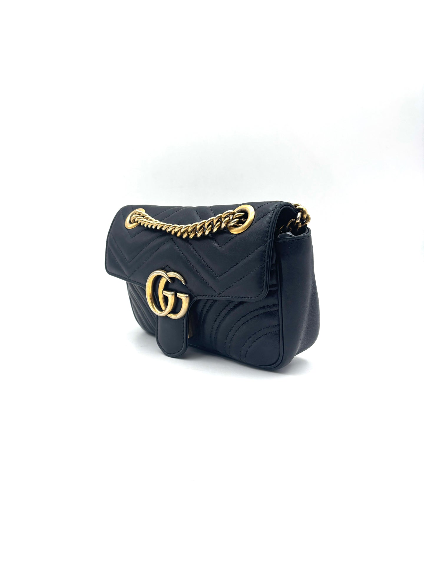 Gucci - GG Marmont - Leather - Black - (mini)