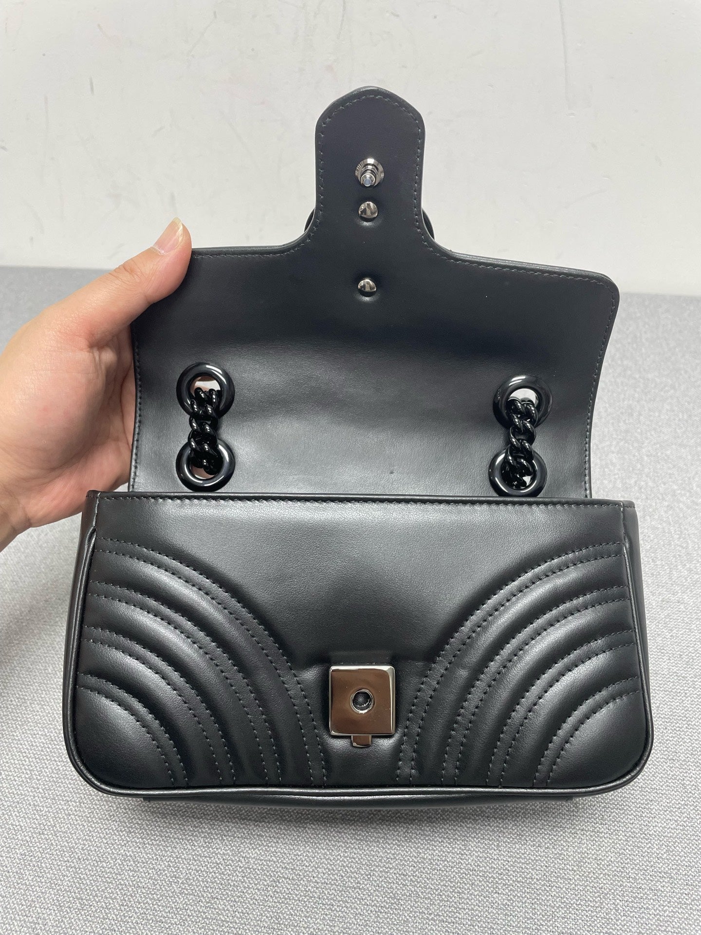 Gucci - GG Marmont - Leather - Black - (mini)
