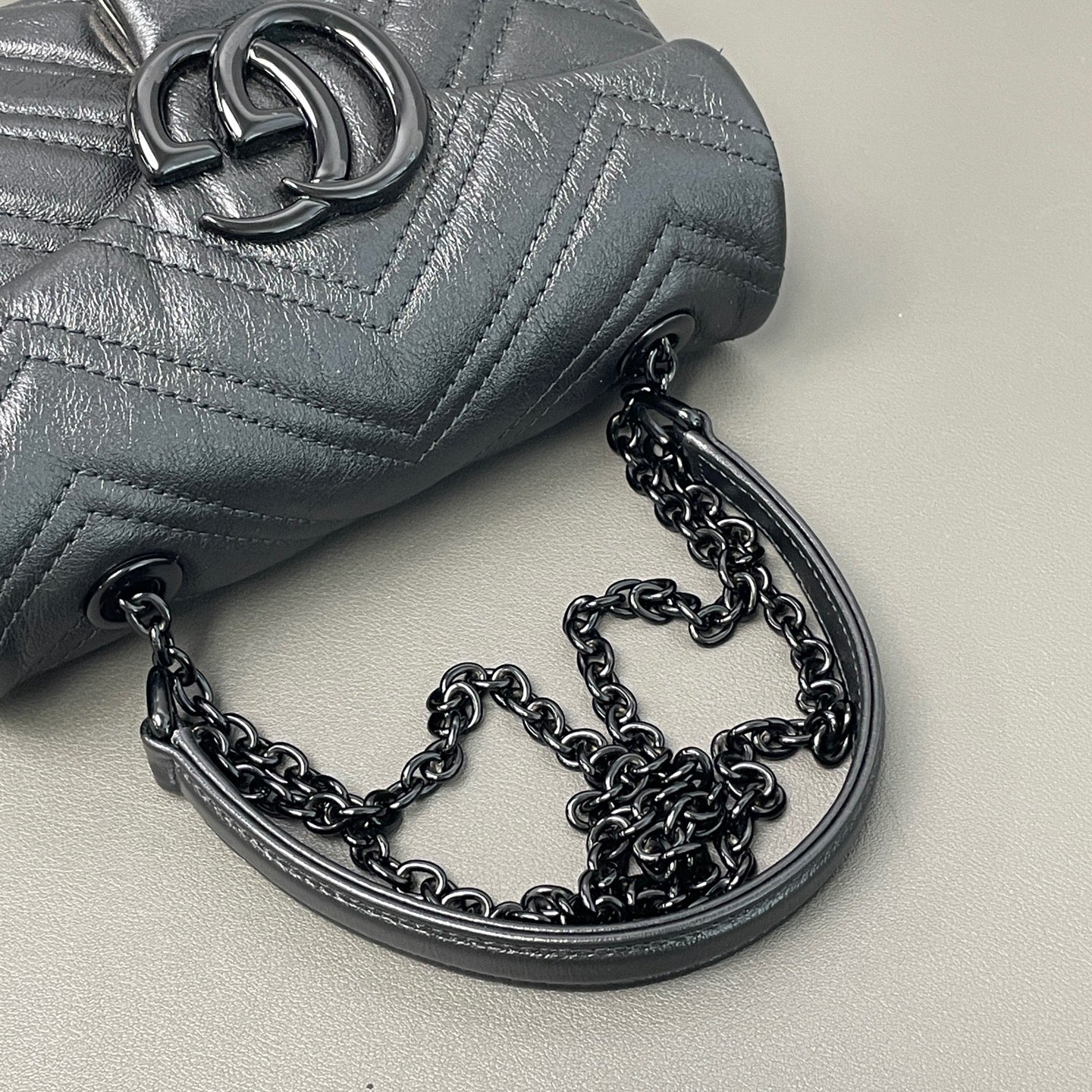 Gucci - GG Marmont - Leather - Black - (mini)