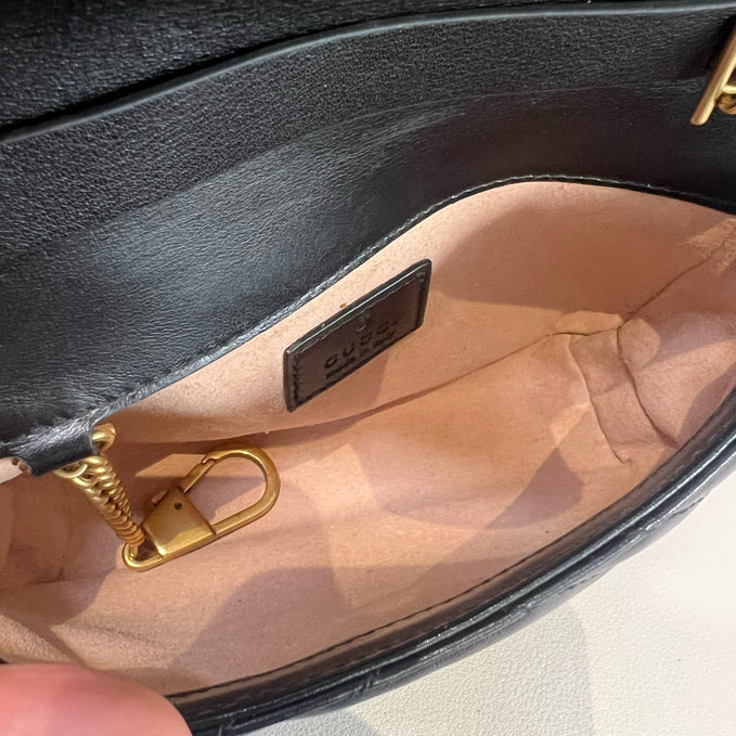 Gucci - GG Marmont - Leather - Black - (mini)