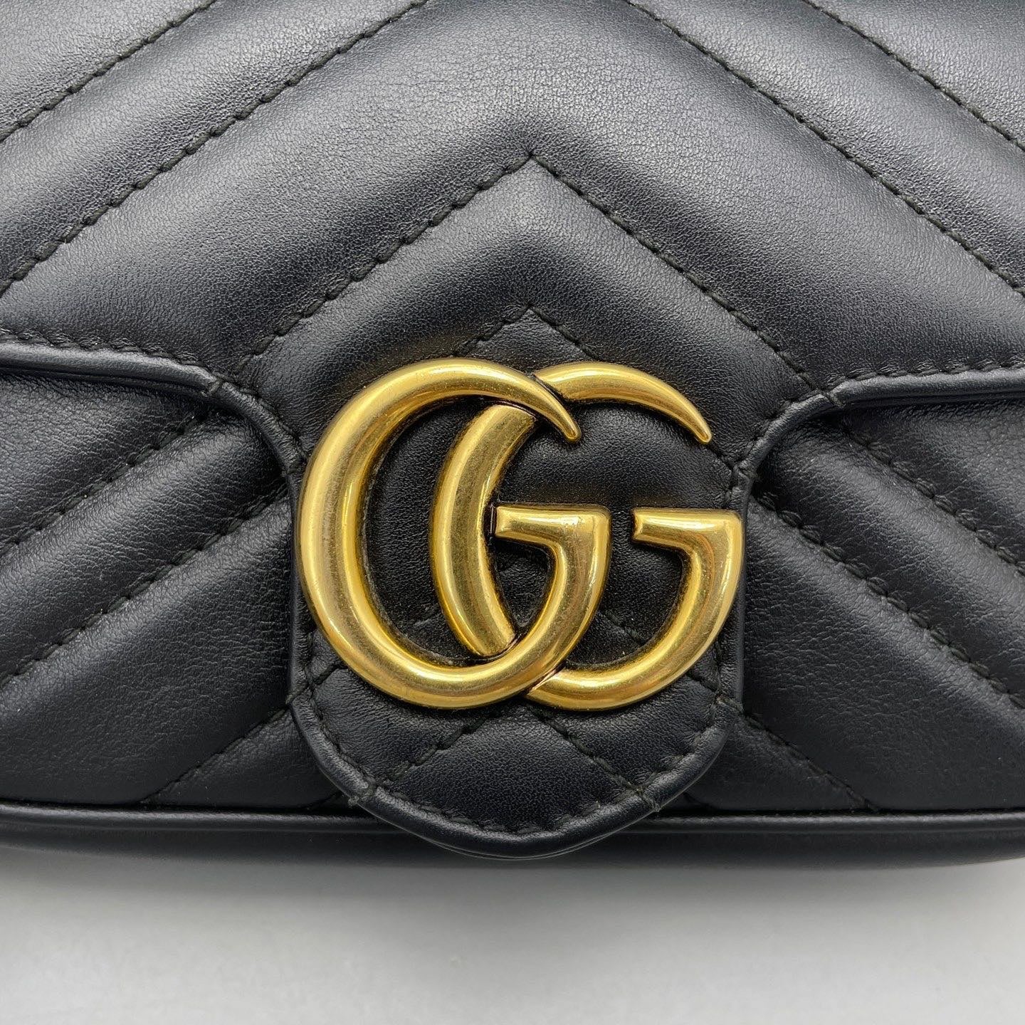 Gucci - GG Marmont - Leather - Black - (mini)