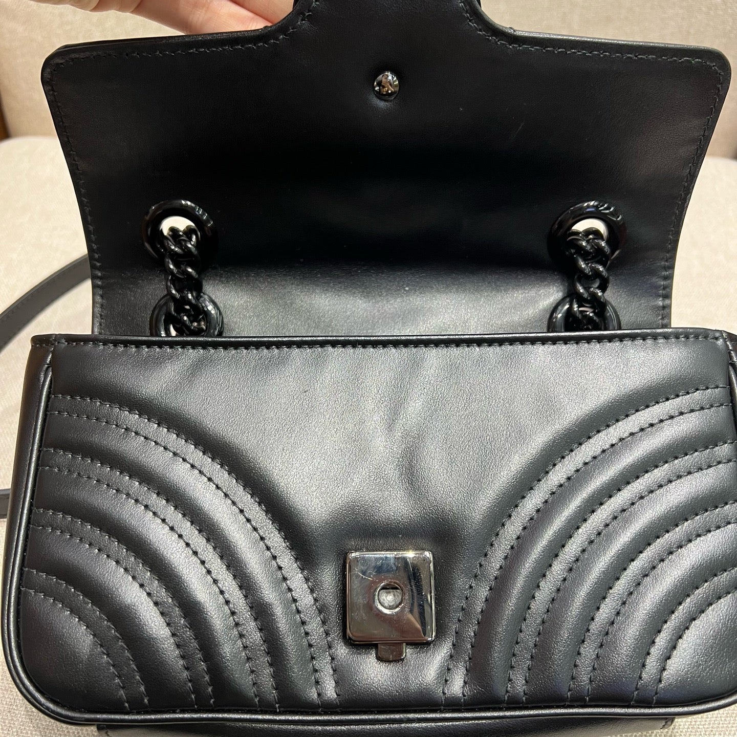 Gucci - GG Marmont - Leather - Black - (mini)