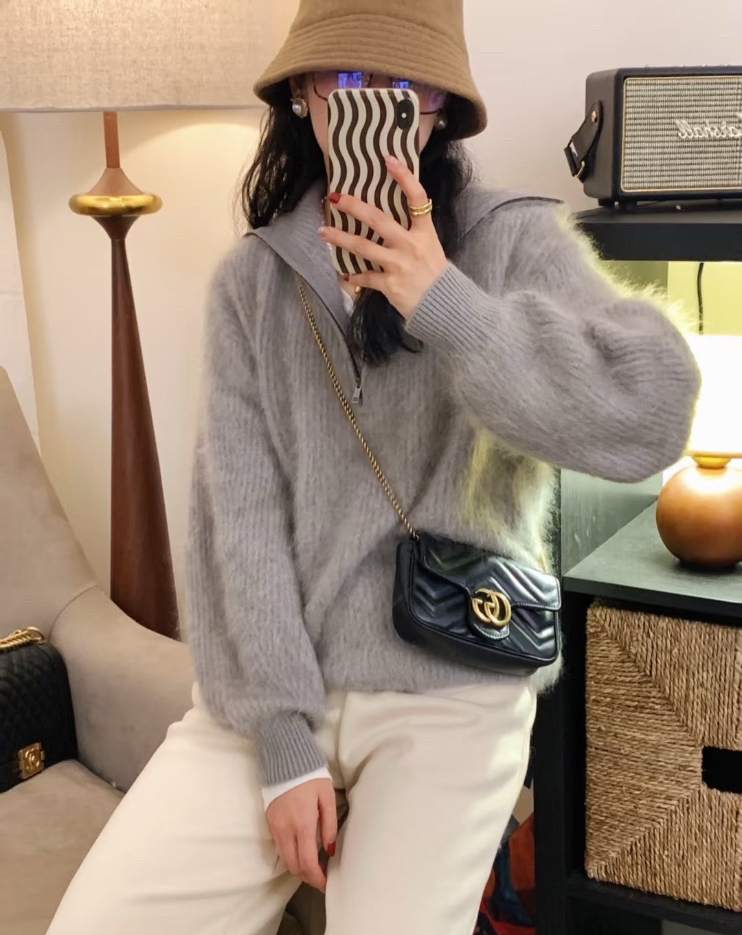 Gucci - GG Marmont - Leather - Black - (mini)