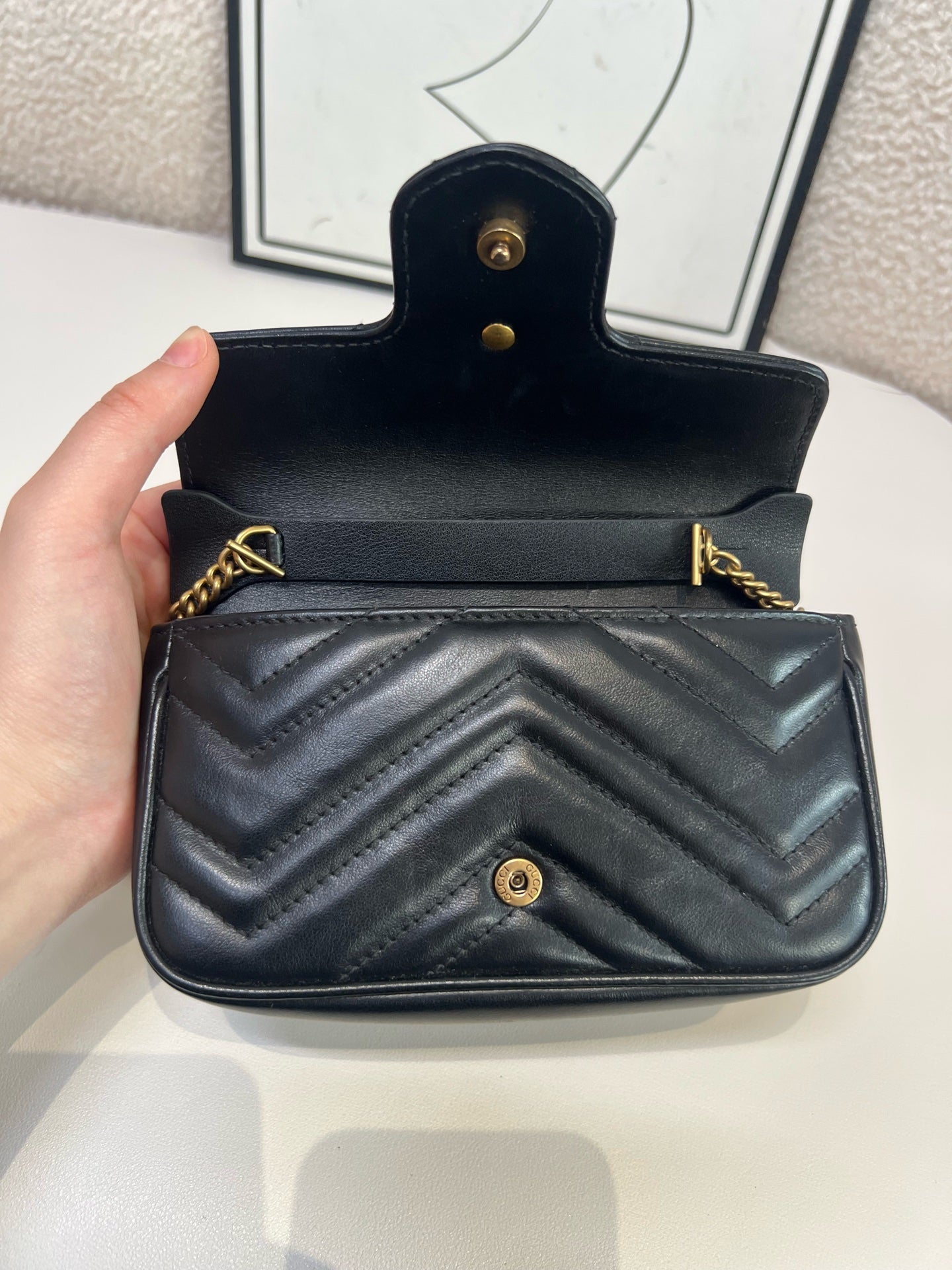 Gucci - GG Marmont - Leather - Black - (mini)