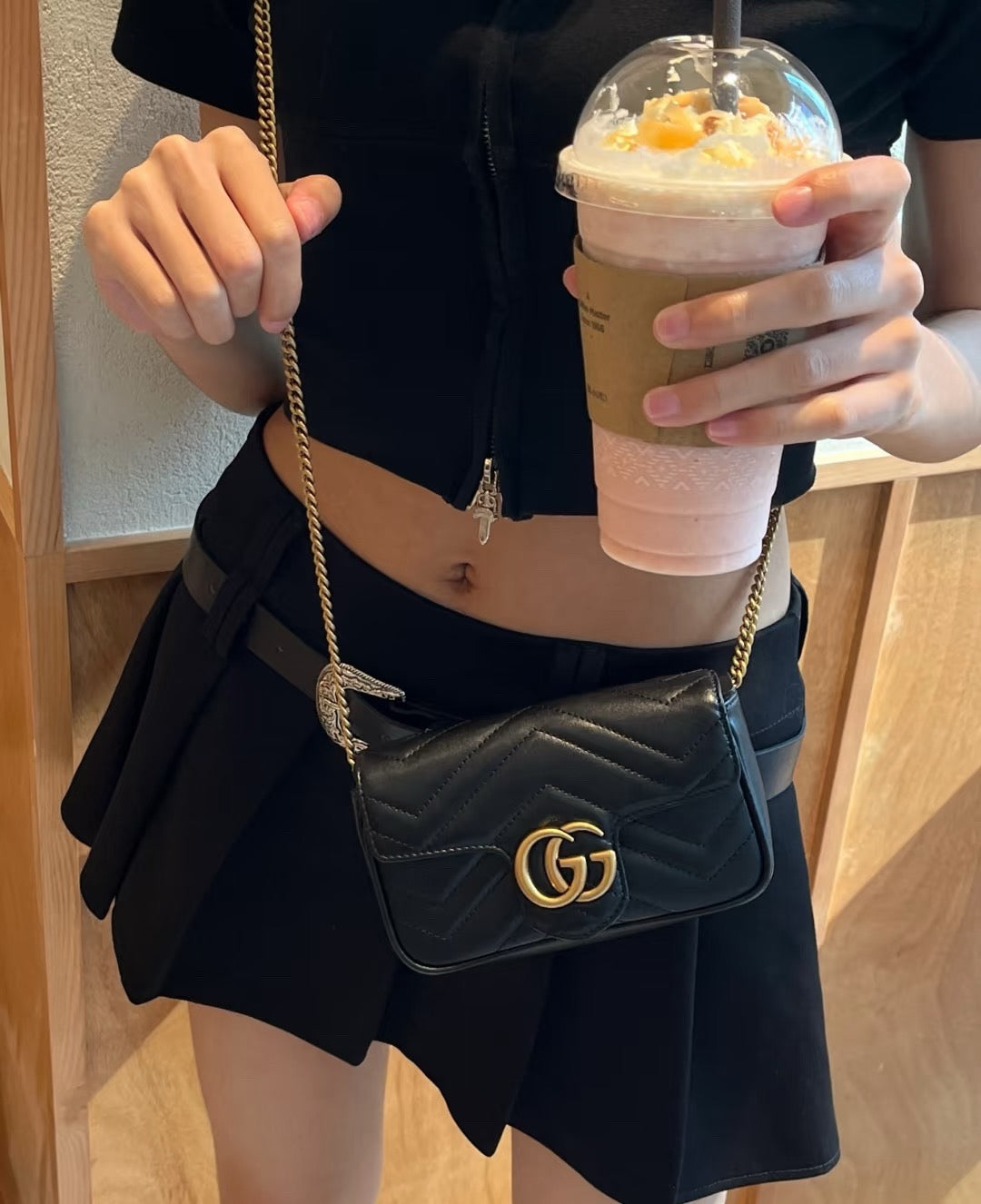 Gucci - GG Marmont - Leather - Black - (mini)