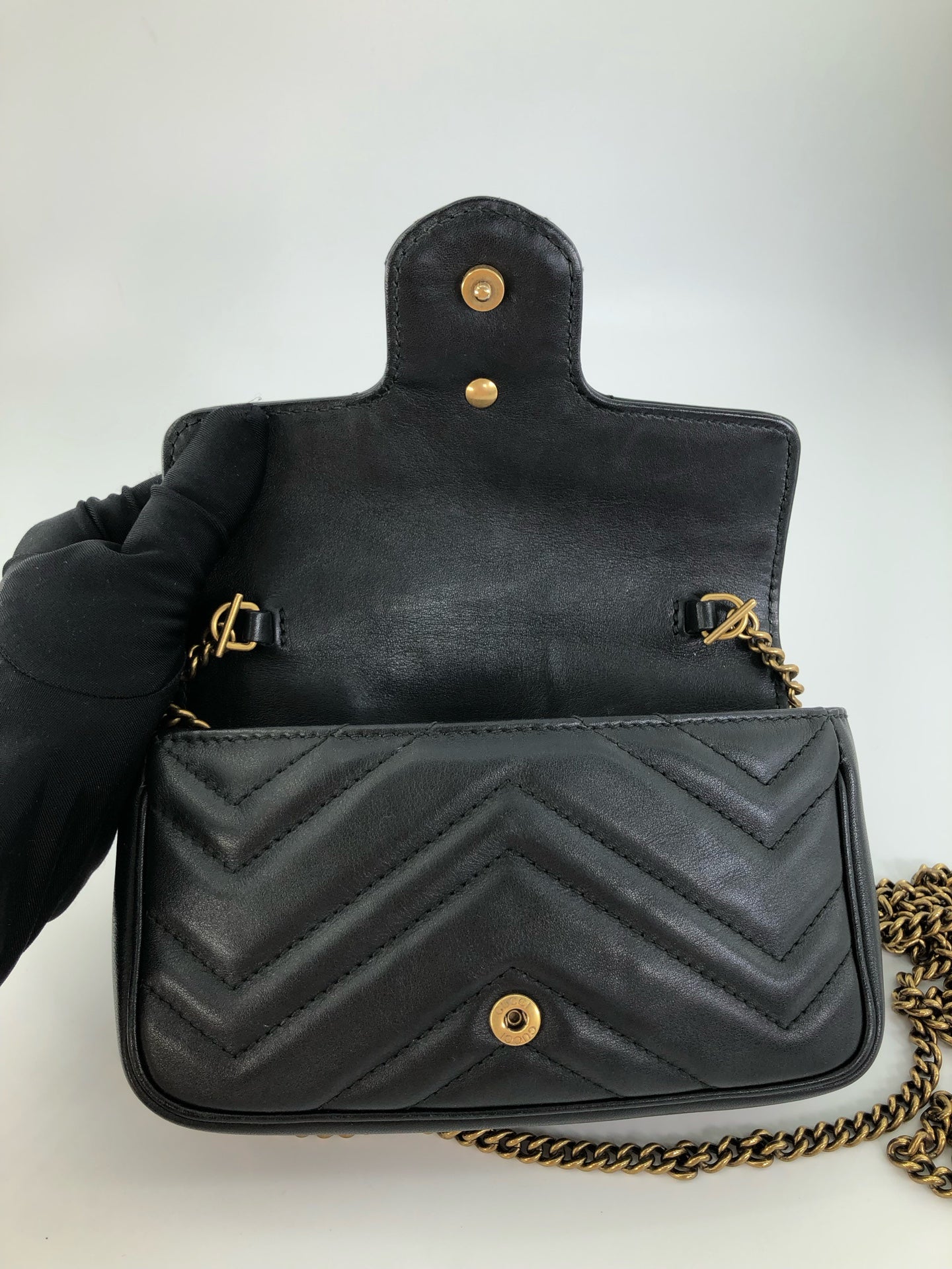 Gucci - GG Marmont - Leather - Black - (mini)