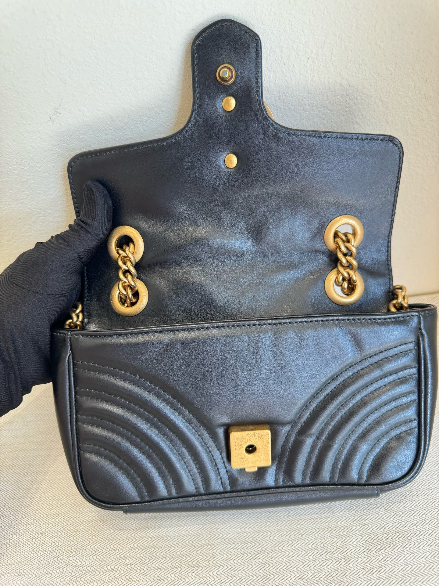 Gucci - GG Marmont - Leather - Black - (mini)