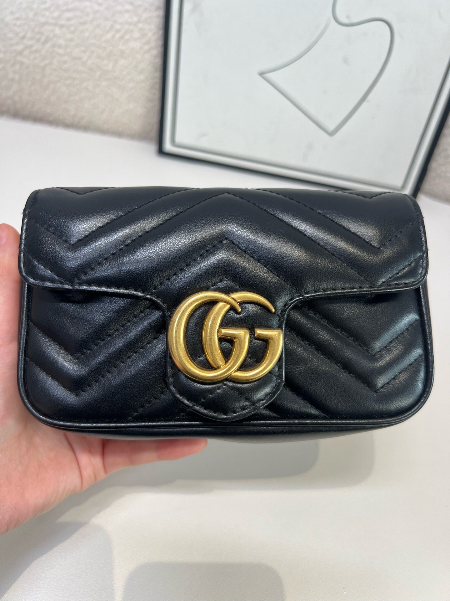 Gucci - GG Marmont - Leather - Black - (mini)