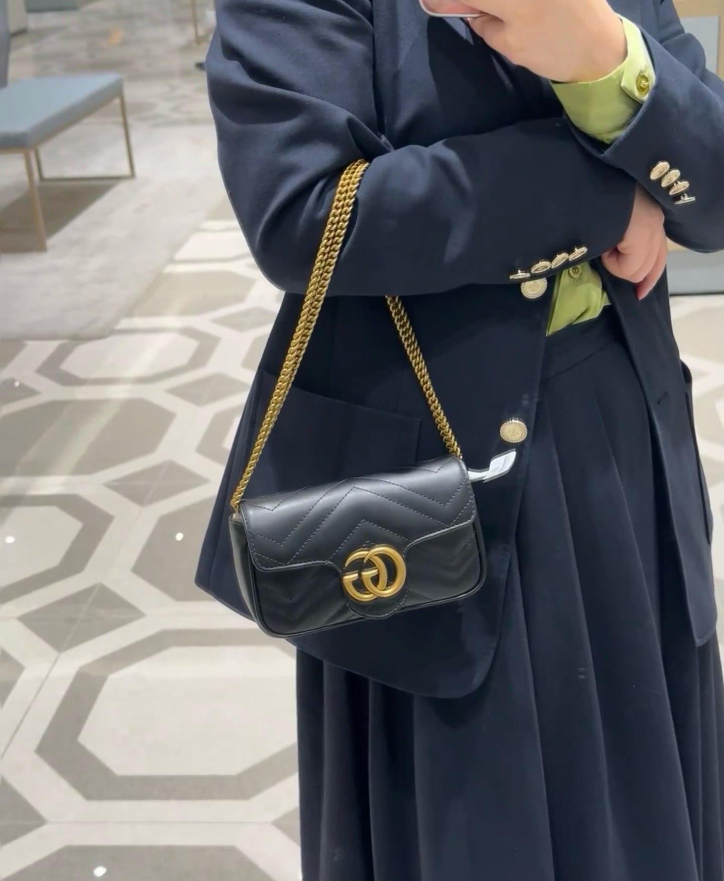 Gucci - GG Marmont - Leather - Black - (mini)
