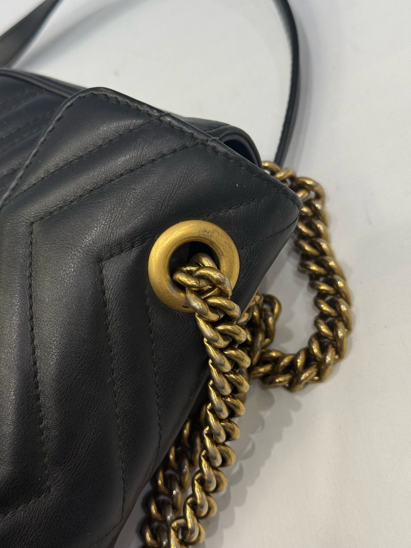 Gucci - GG Marmont - Leather - Black - (mini)