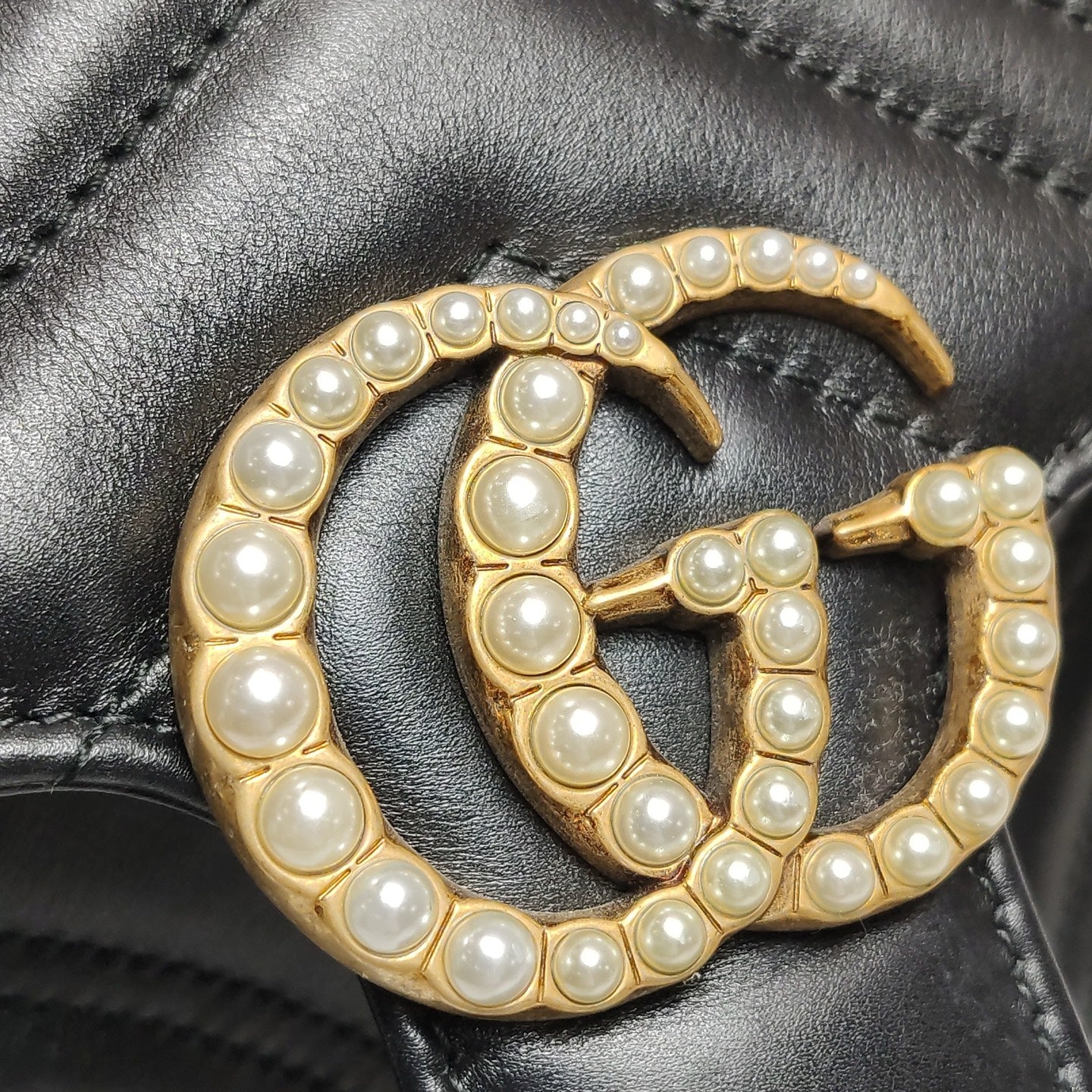 Gucci - GG Marmont - Leather - Black - (mini)