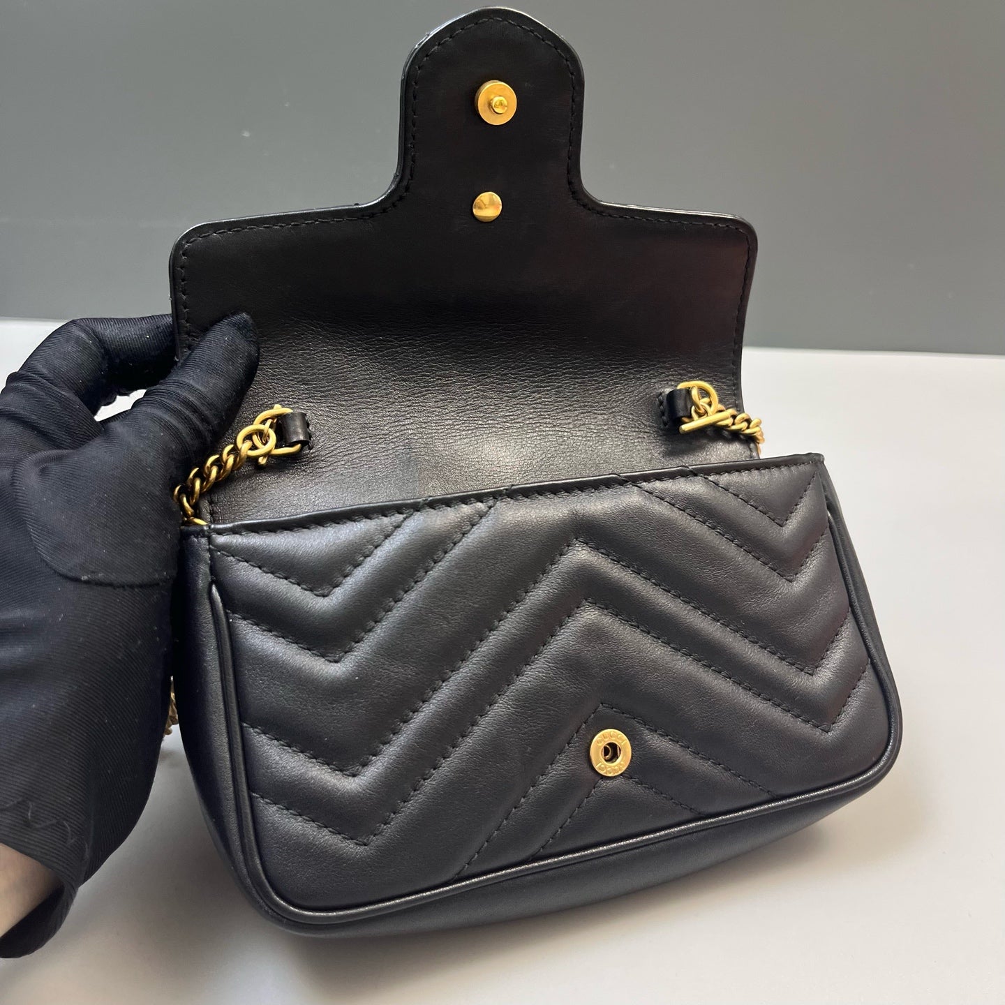 Gucci - GG Marmont - Leather - Black - (mini)