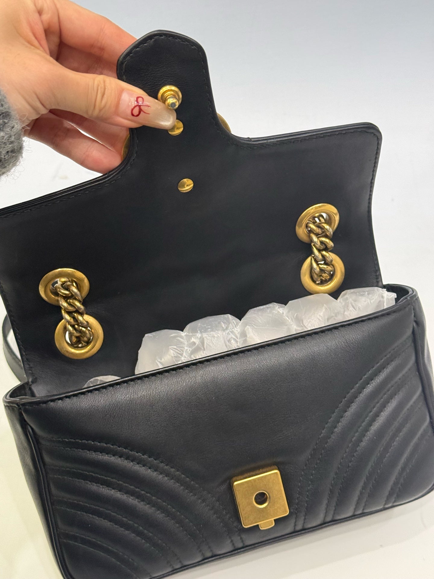 Gucci - GG Marmont - Leather - Black - (mini)