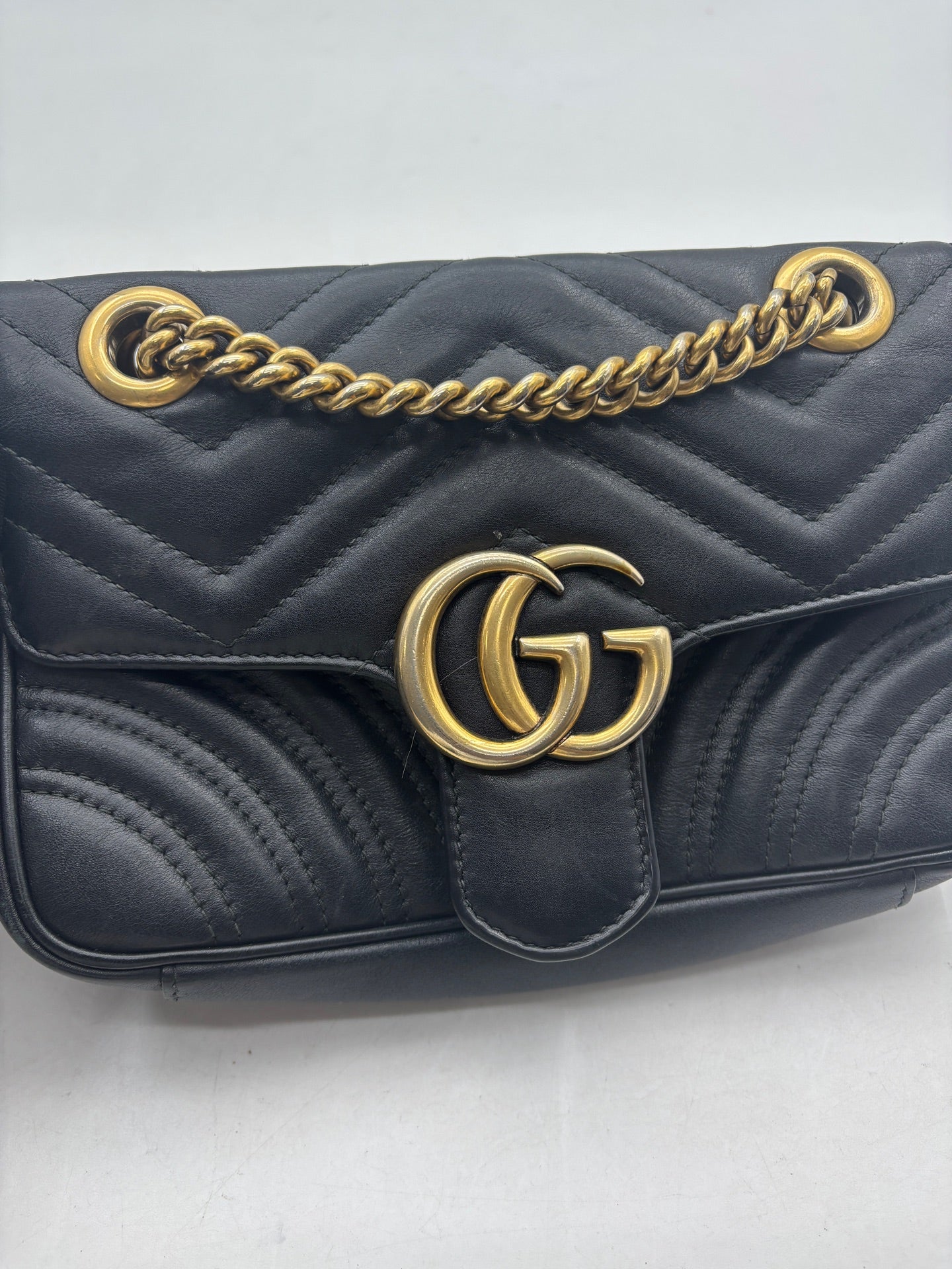 Gucci - GG Marmont - Leather - Black - (mini)