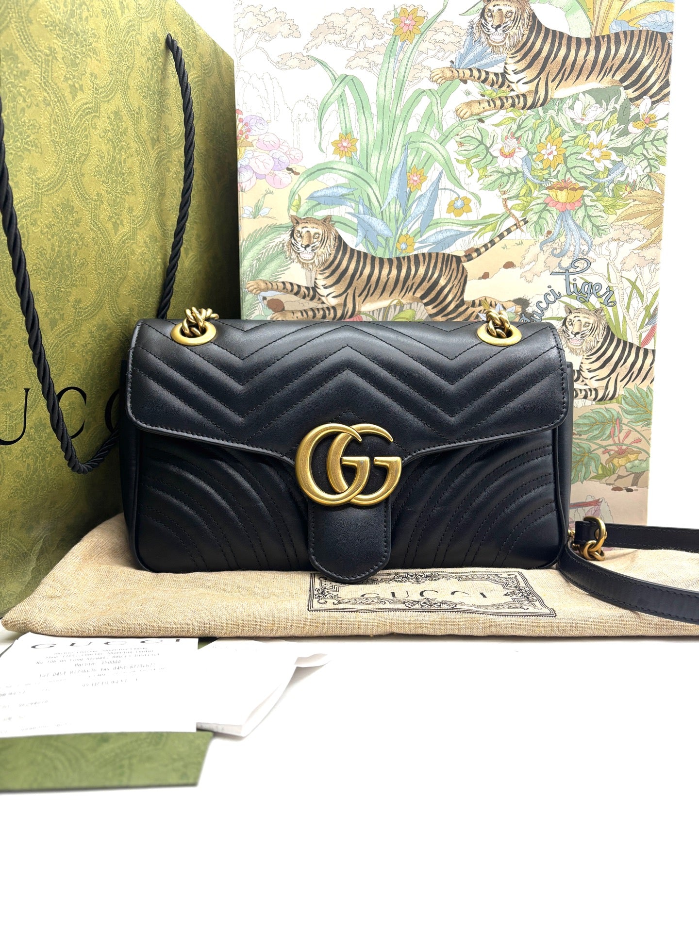 Gucci - GG Marmont - Leather - Black - (Small)