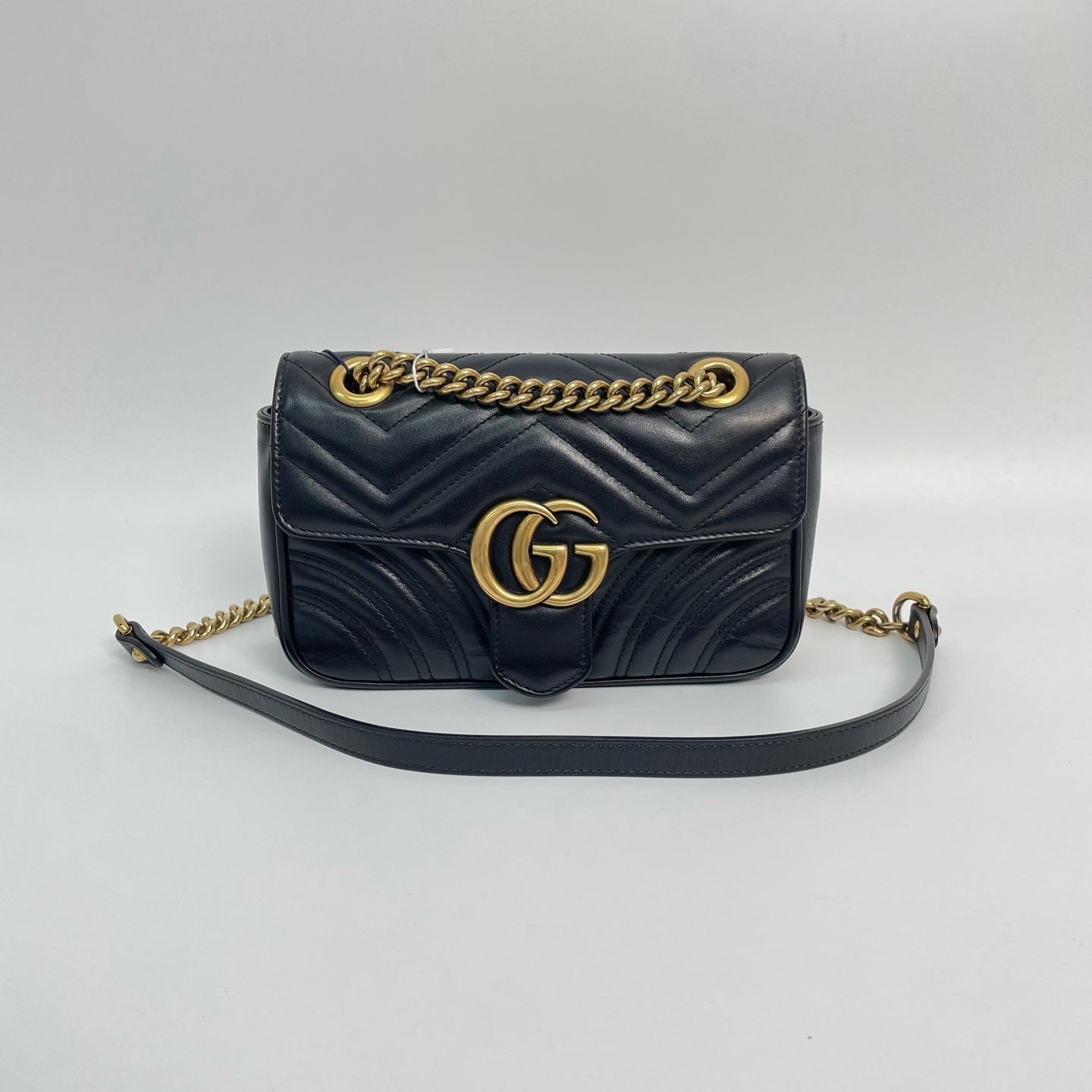 Gucci - GG Marmont - Leather - Black - (small)