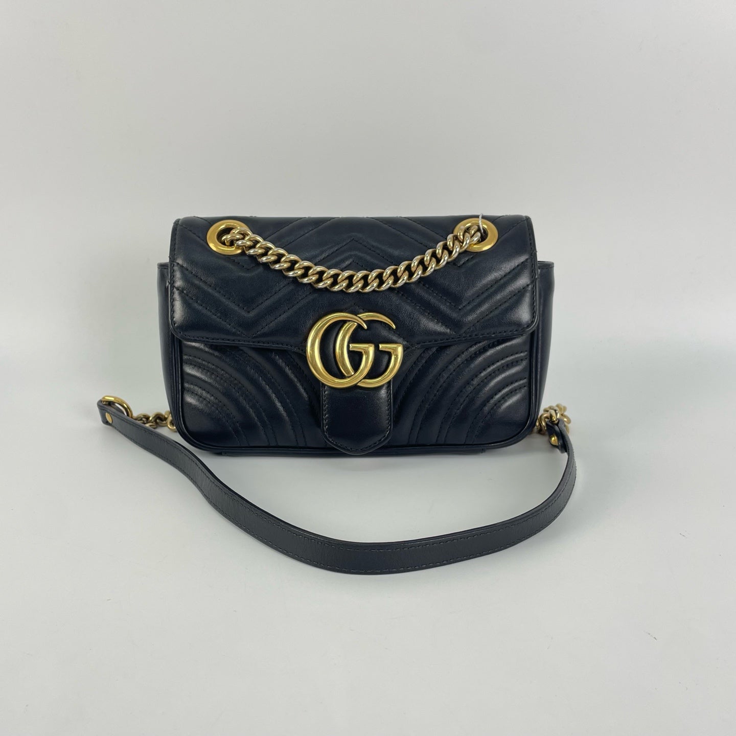 Gucci - GG Marmont - Leather - Black - (small)