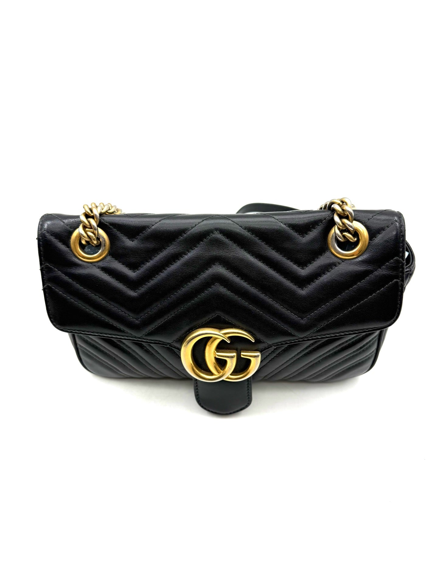 Gucci - GG Marmont - Leather - Black - (Small)