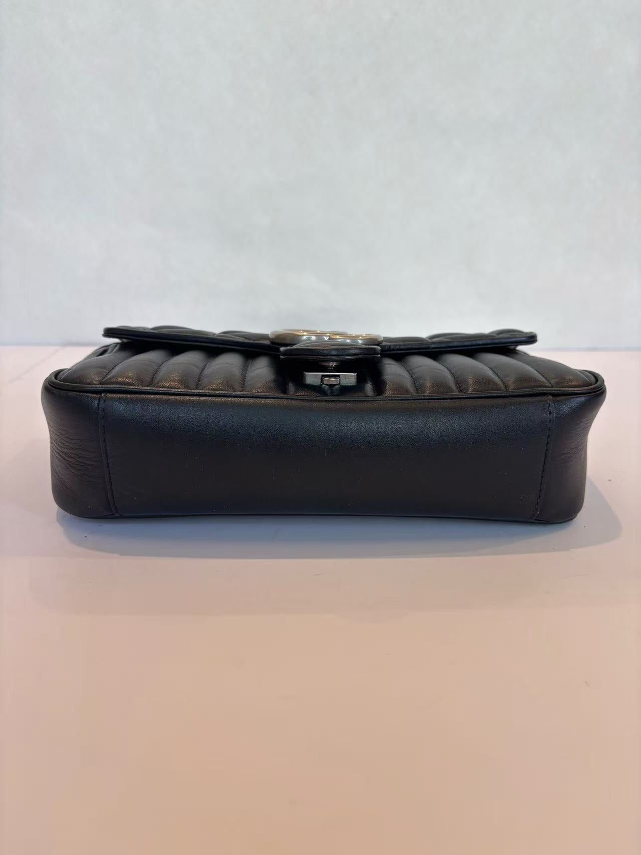 Gucci - GG Marmont - Leather - Black - (small)