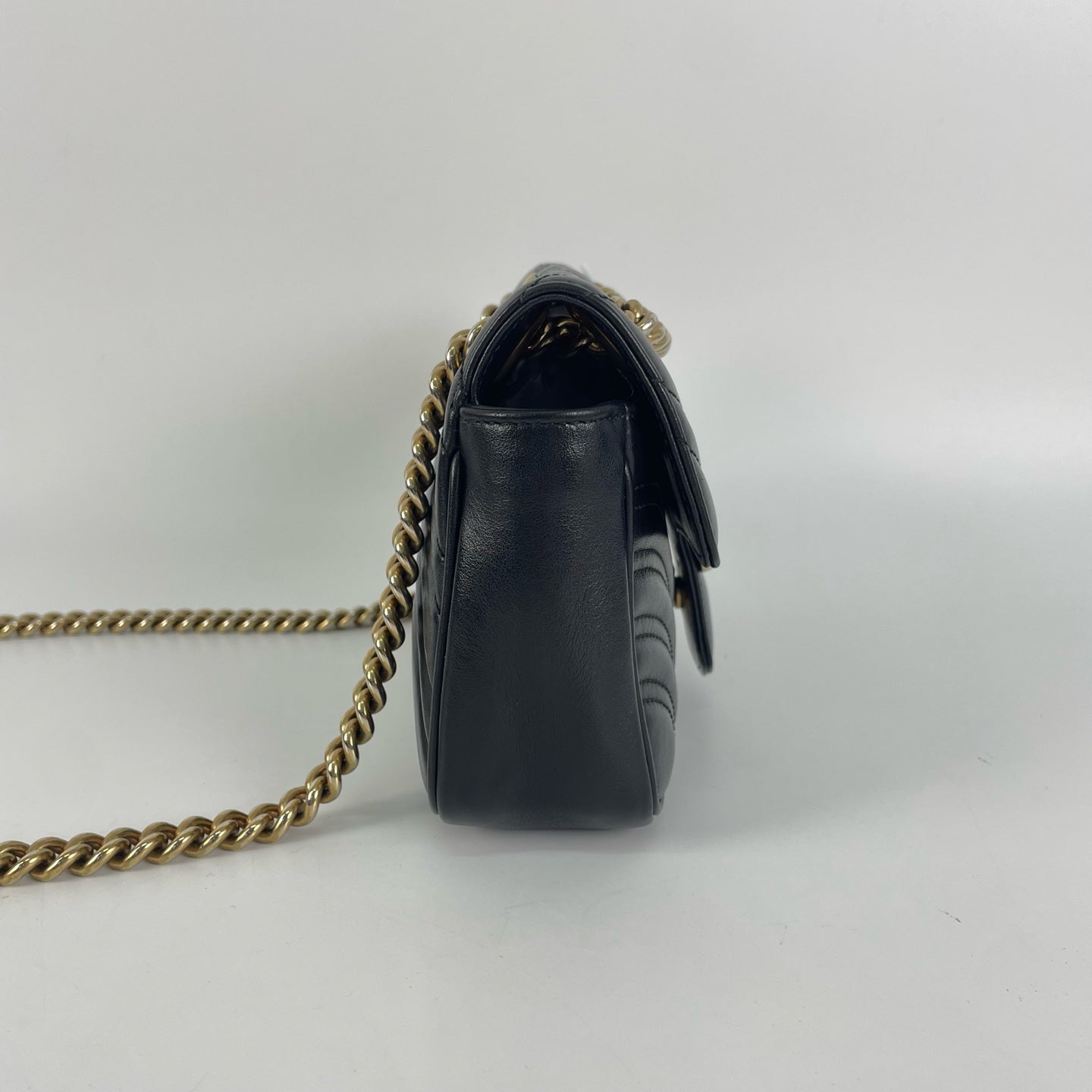 Gucci - GG Marmont - Leather - Black - (small)