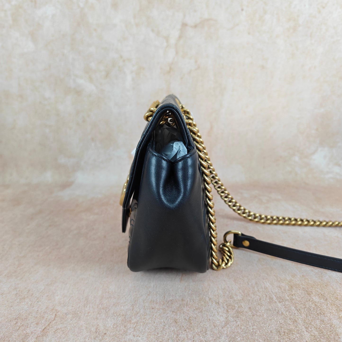 Gucci - GG Marmont - Leather - Black - (small)
