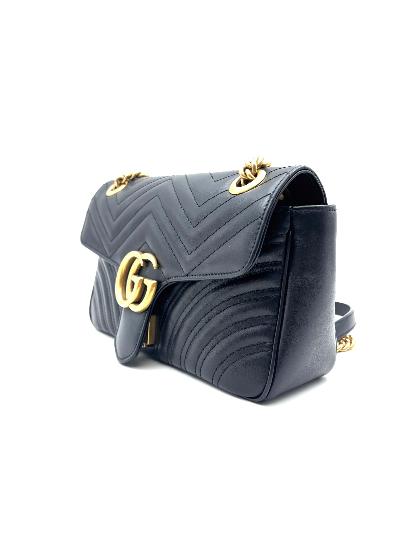 Gucci - GG Marmont - Leather - Black - (small)