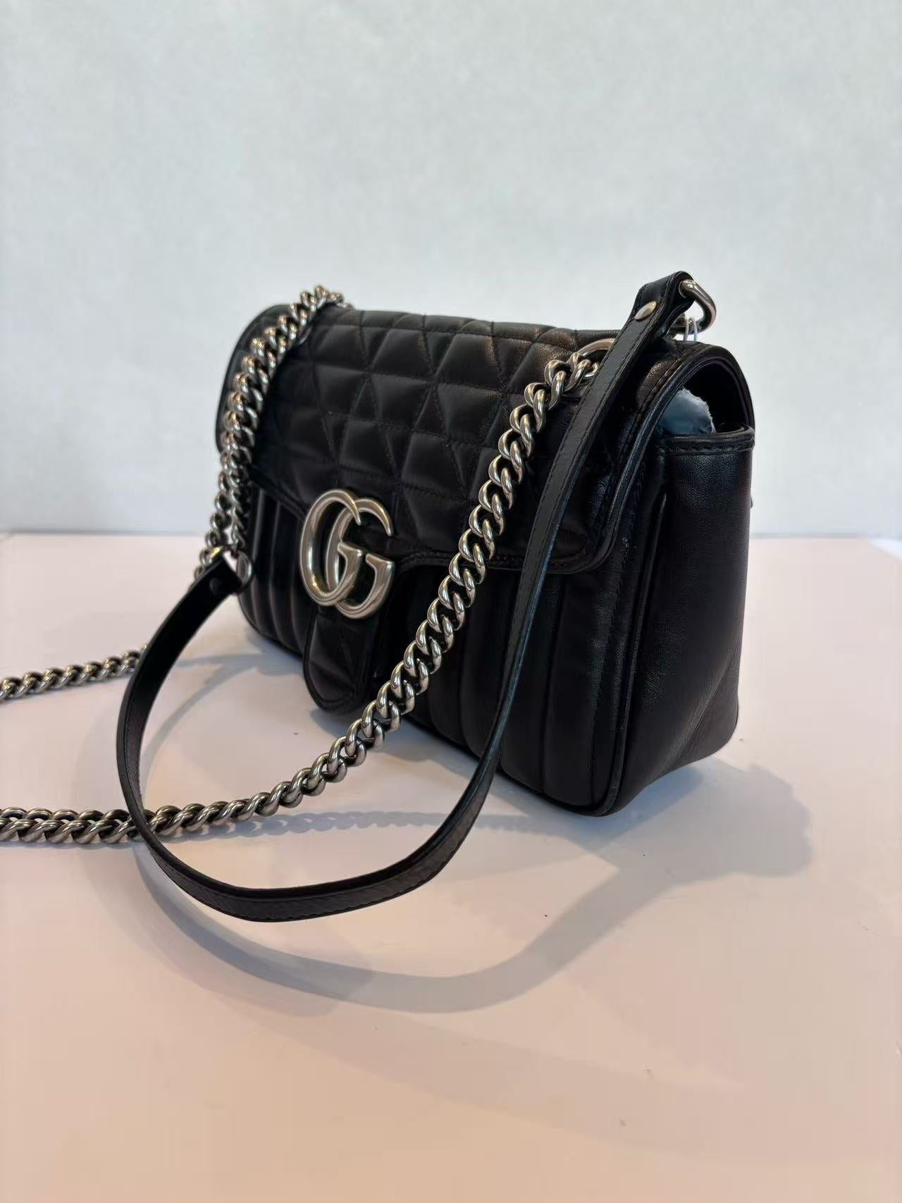 Gucci - GG Marmont - Leather - Black - (small)