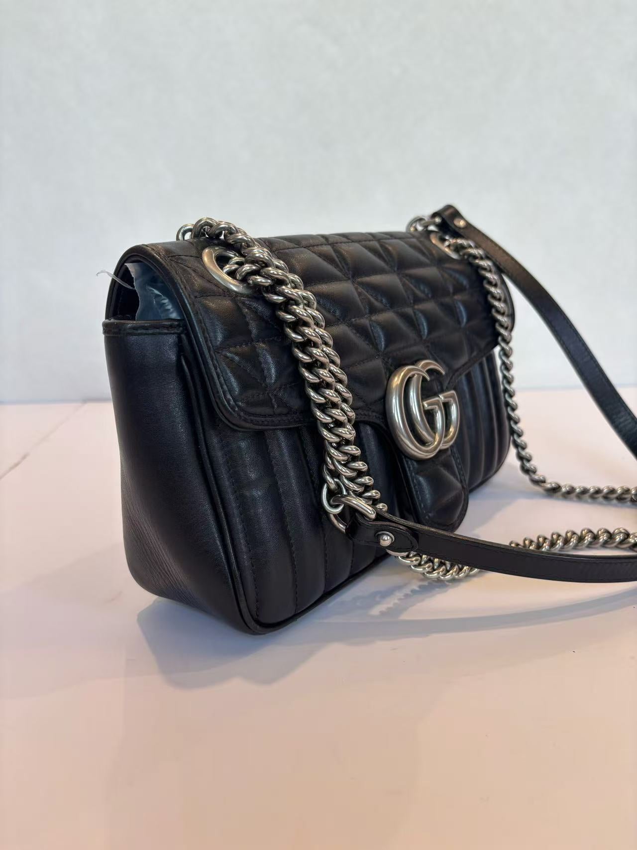 Gucci - GG Marmont - Leather - Black - (small)