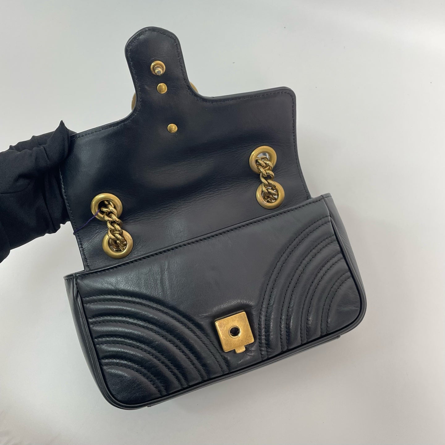 Gucci - GG Marmont - Leather - Black - (small)