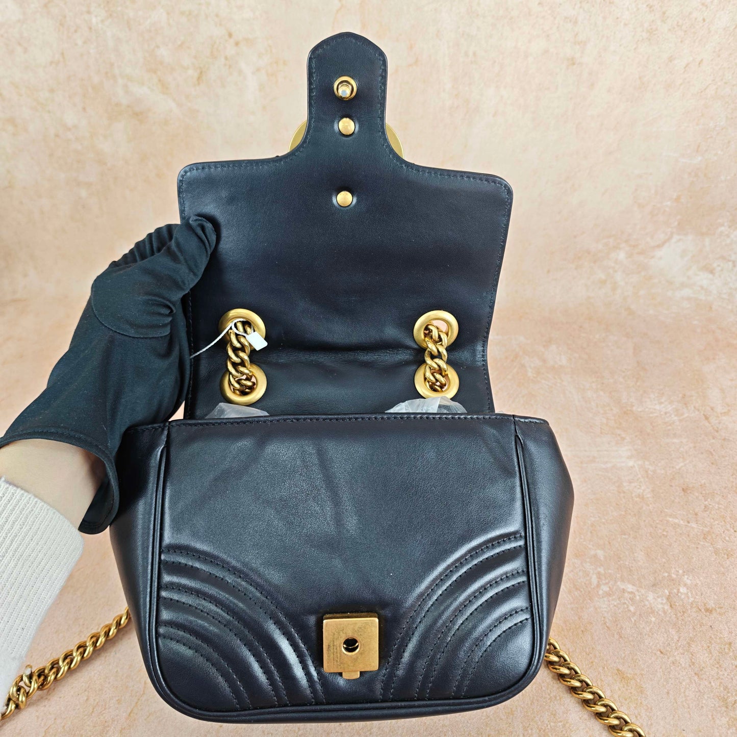 Gucci - GG Marmont - Leather - Black - (small)
