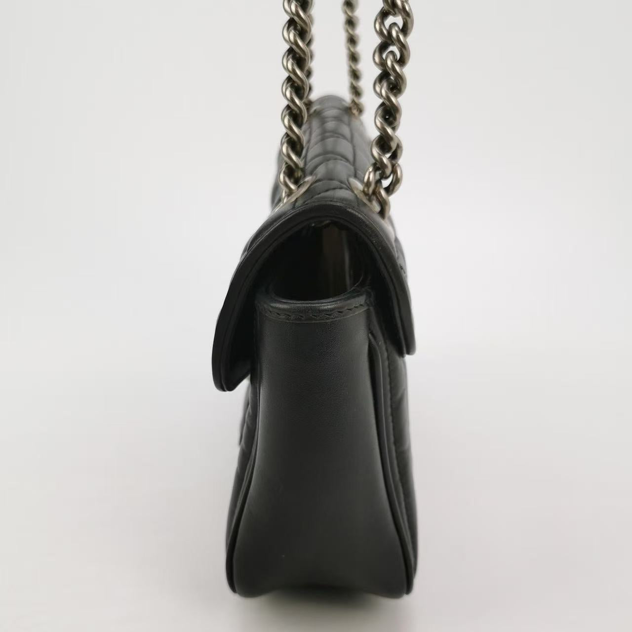 Gucci - GG Marmont - Leather - Black - (small)