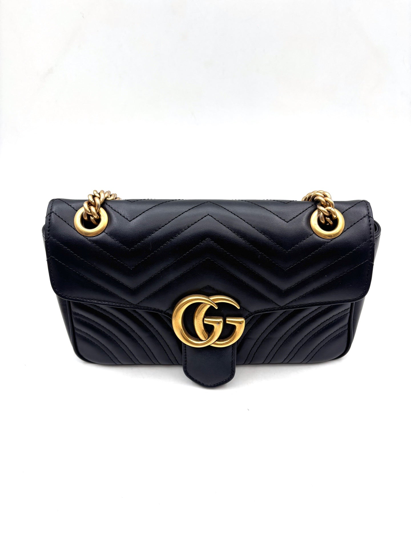 Gucci - GG Marmont - Leather - Black - (Small)