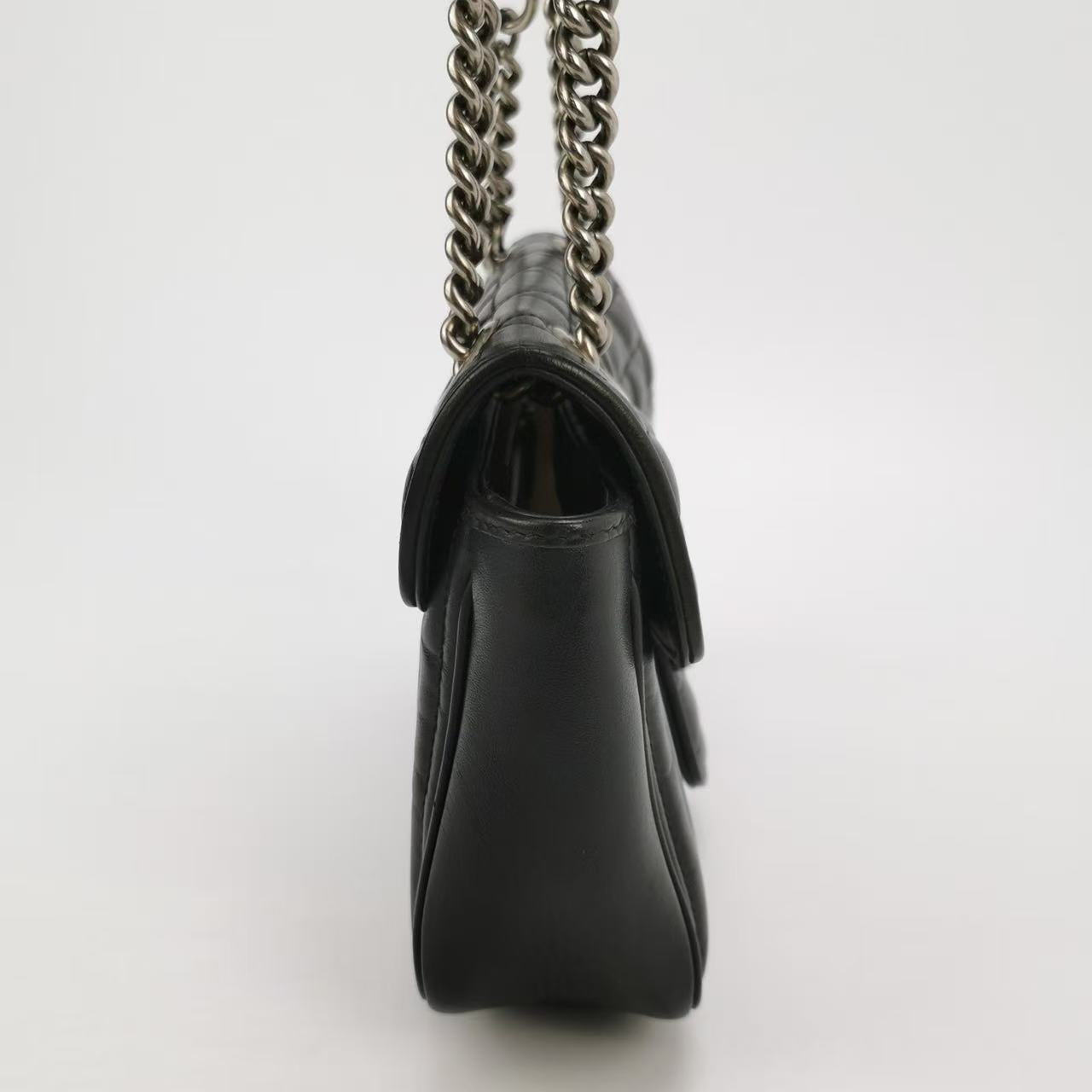 Gucci - GG Marmont - Leather - Black - (small)