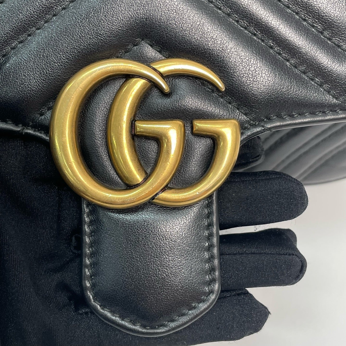 Gucci - GG Marmont - Leather - Black - (small)