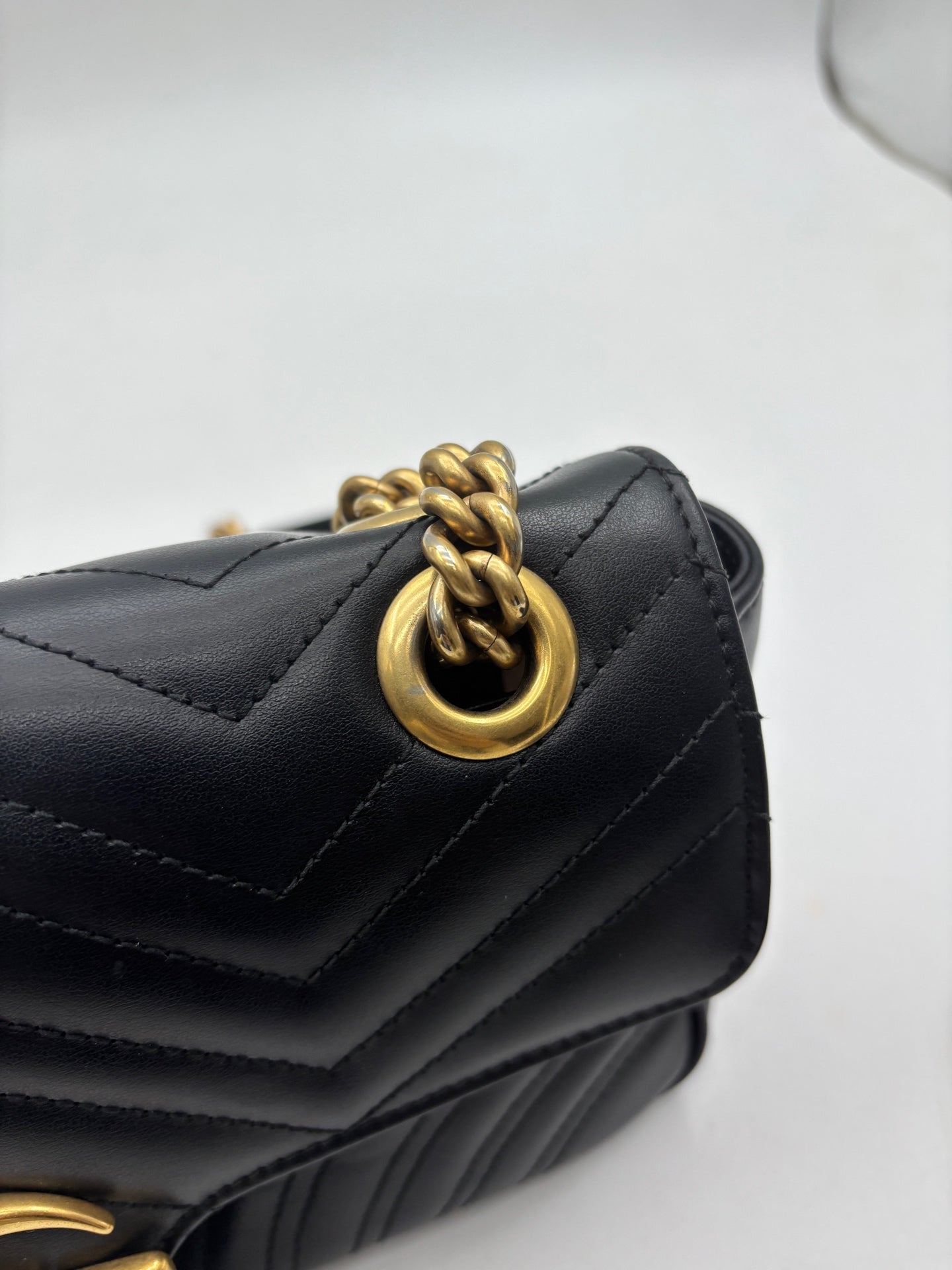 Gucci - GG Marmont - Leather - Black - (small)
