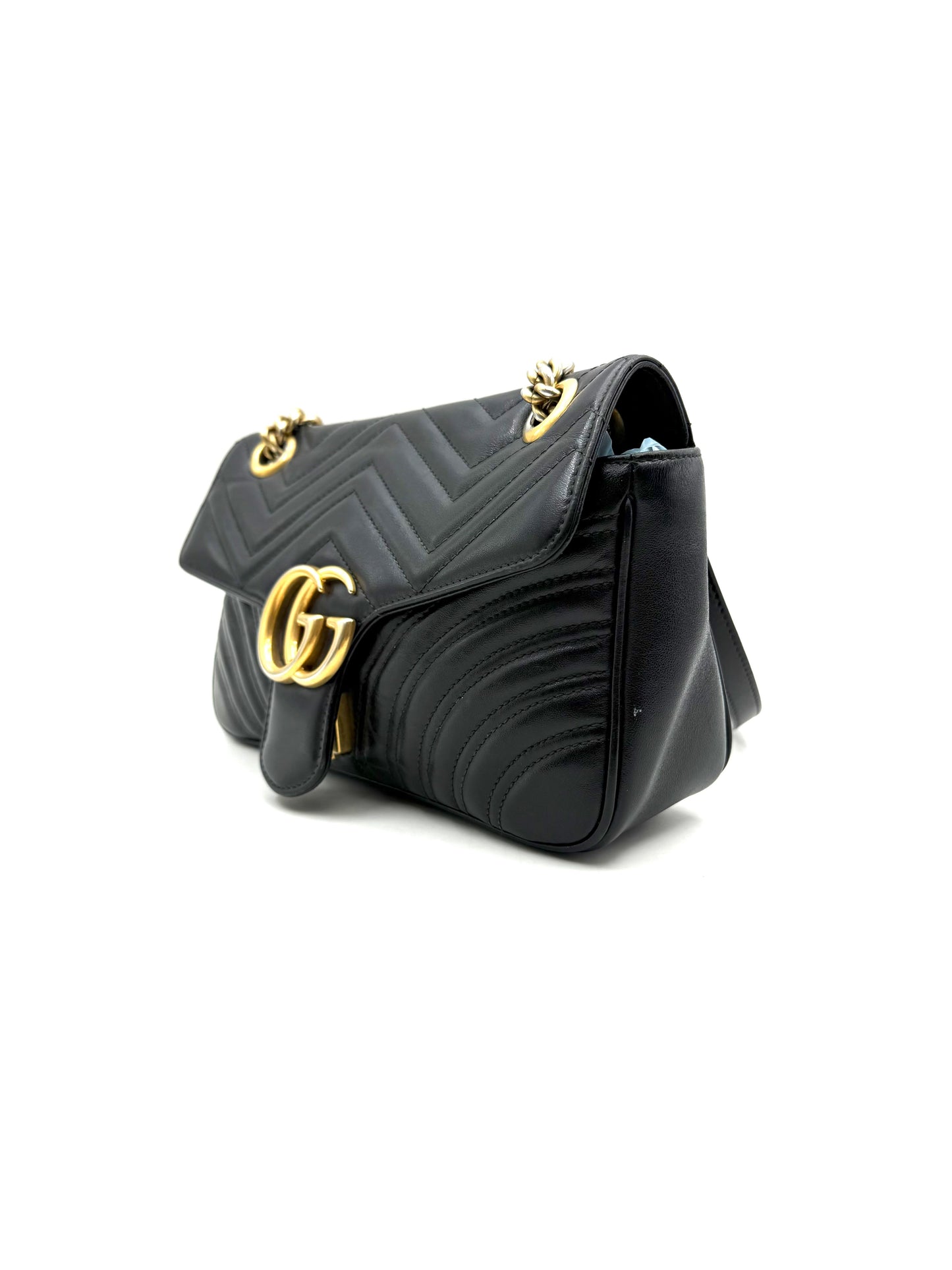 Gucci - GG Marmont - Leather - Black - (Small)