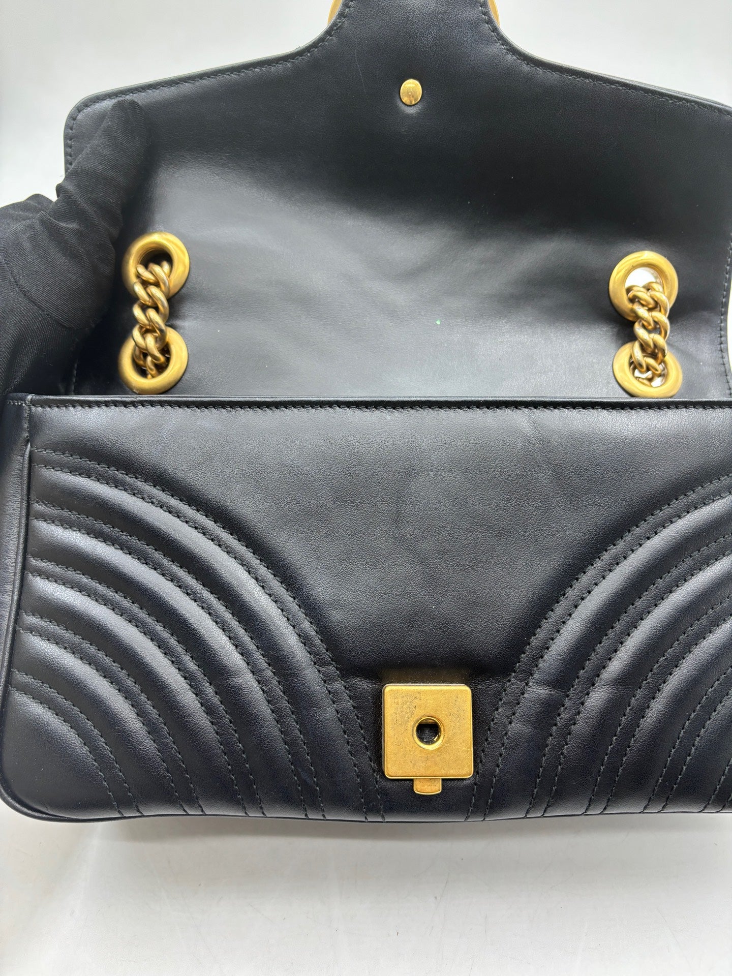 Gucci - GG Marmont - Leather - Black - (small)